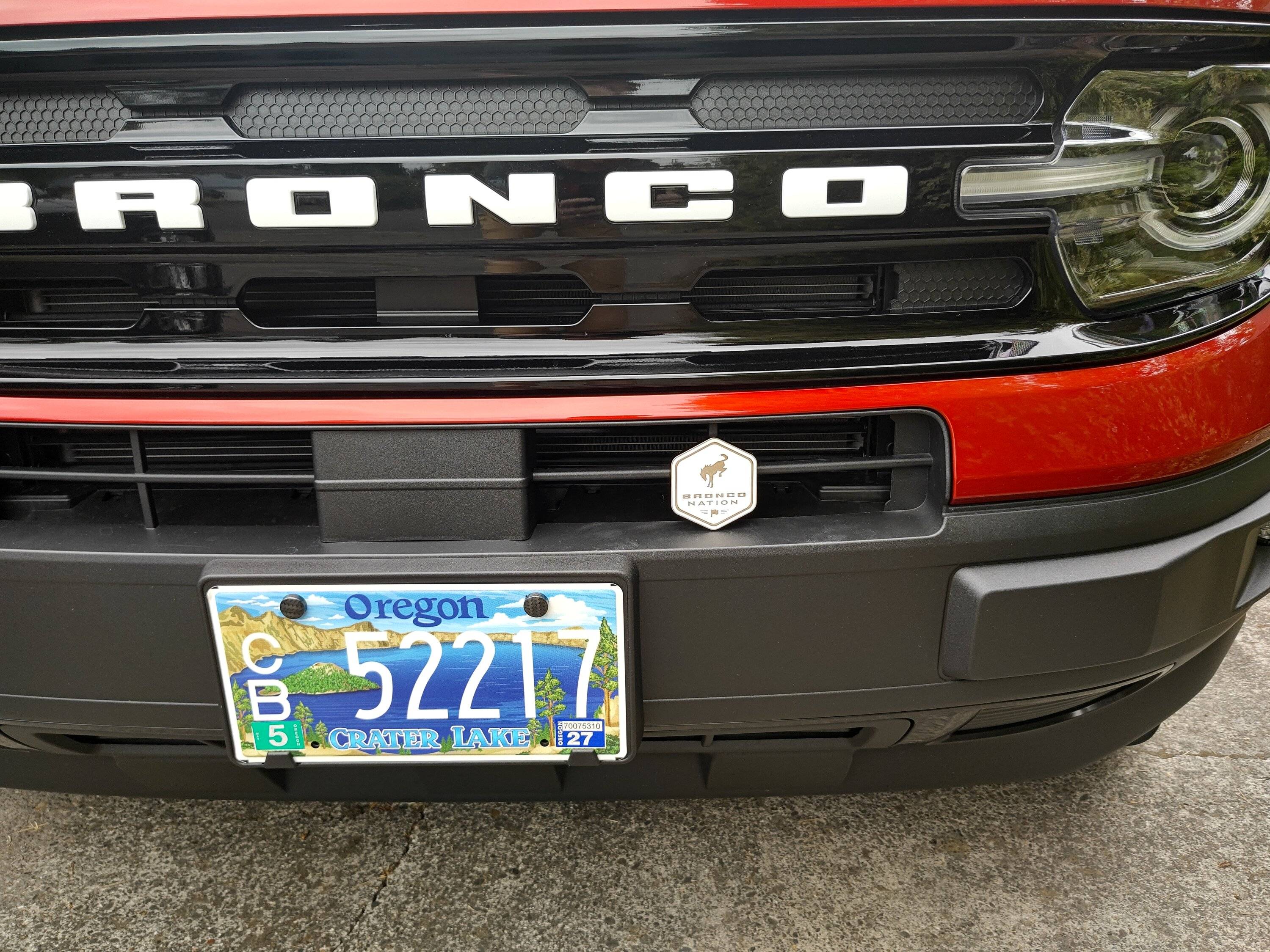 Ford Bronco Sport Bronco Nation Grille Badge Mounting IMG_20230710_173841