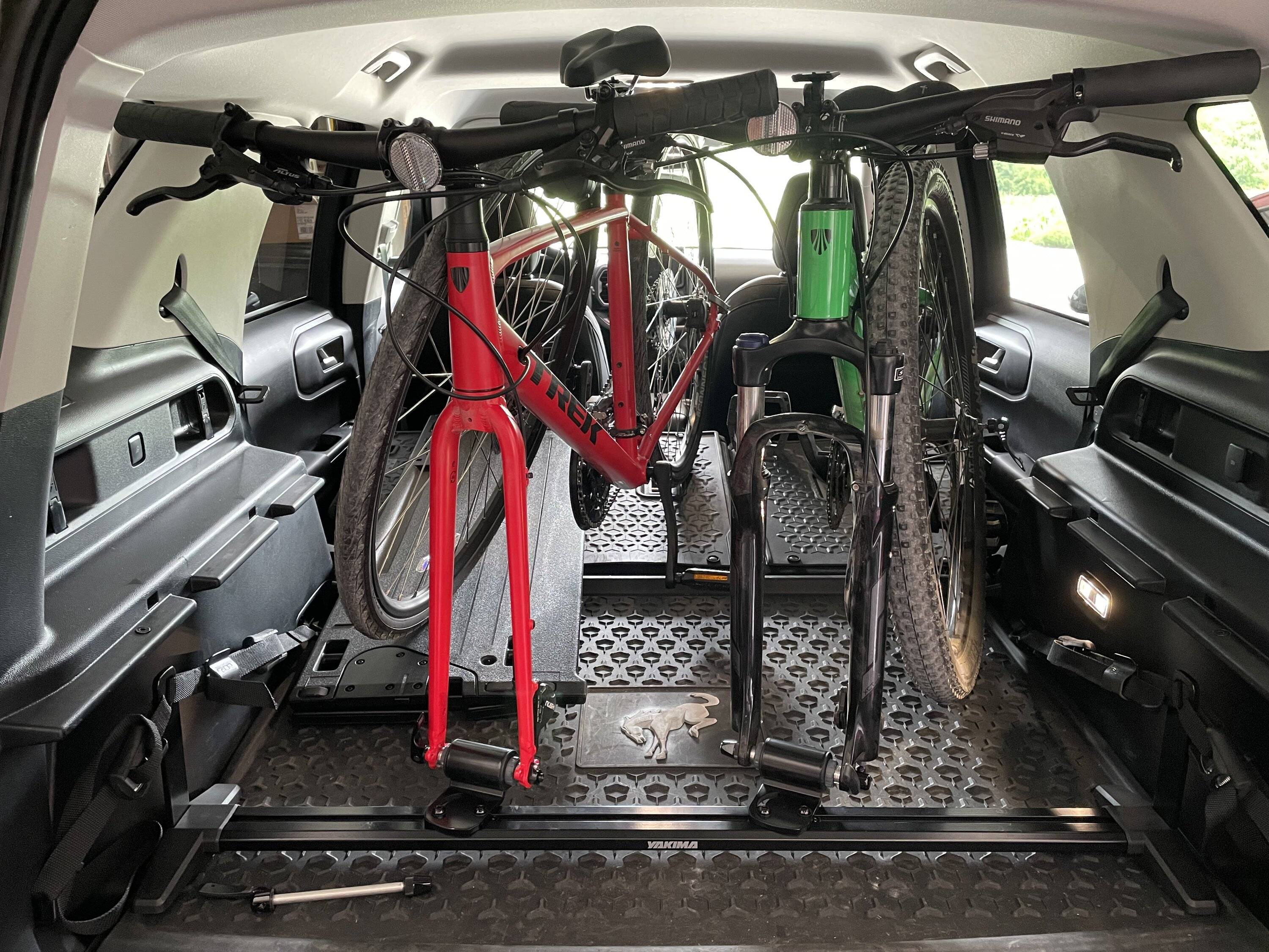 Ford Bronco Sport Yakima Interior InsideTrack Bike Mount IMG_7260