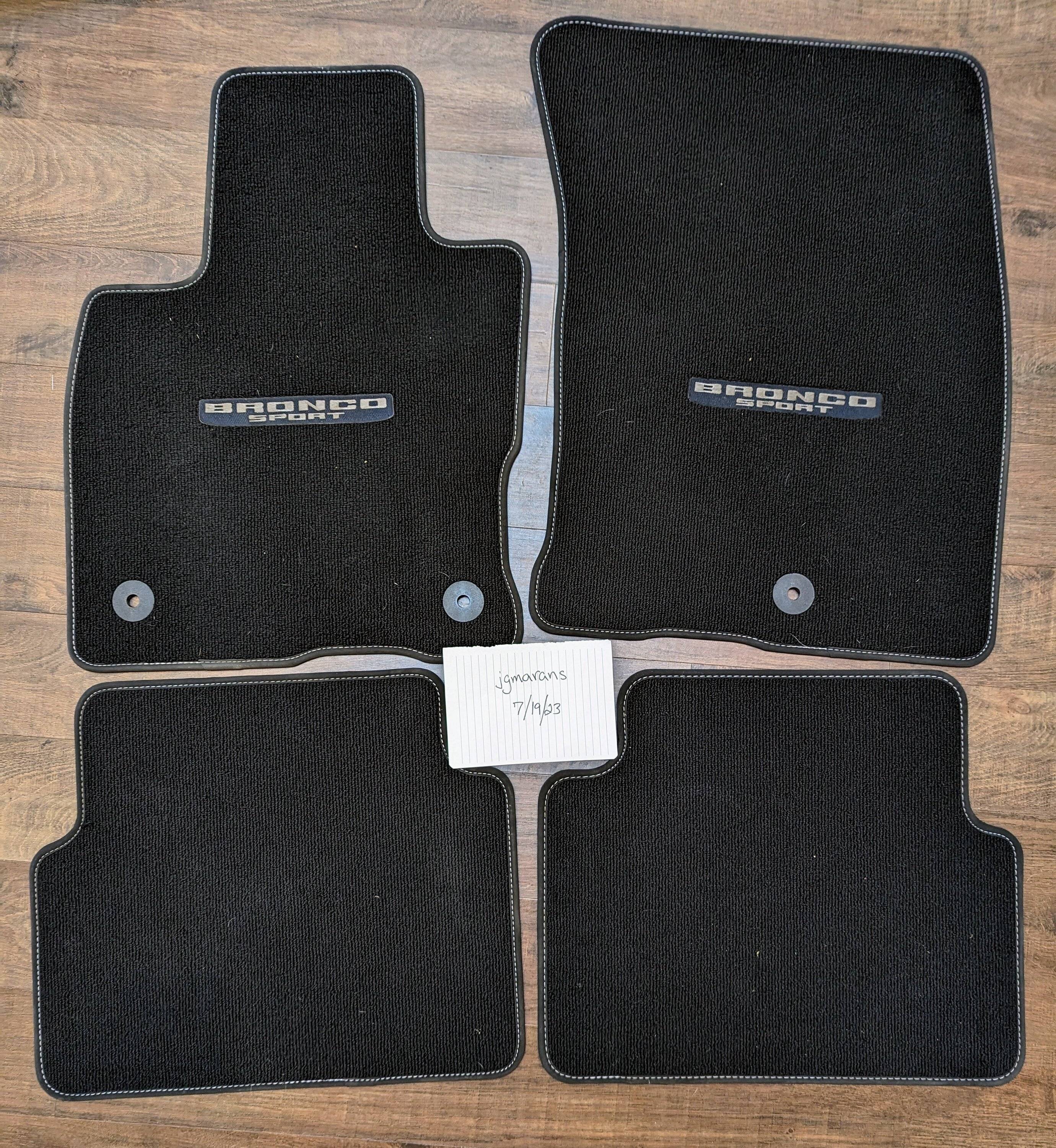 Ford Bronco Sport AVAILABLE: Lightly Used OEM Carpet Mats mats