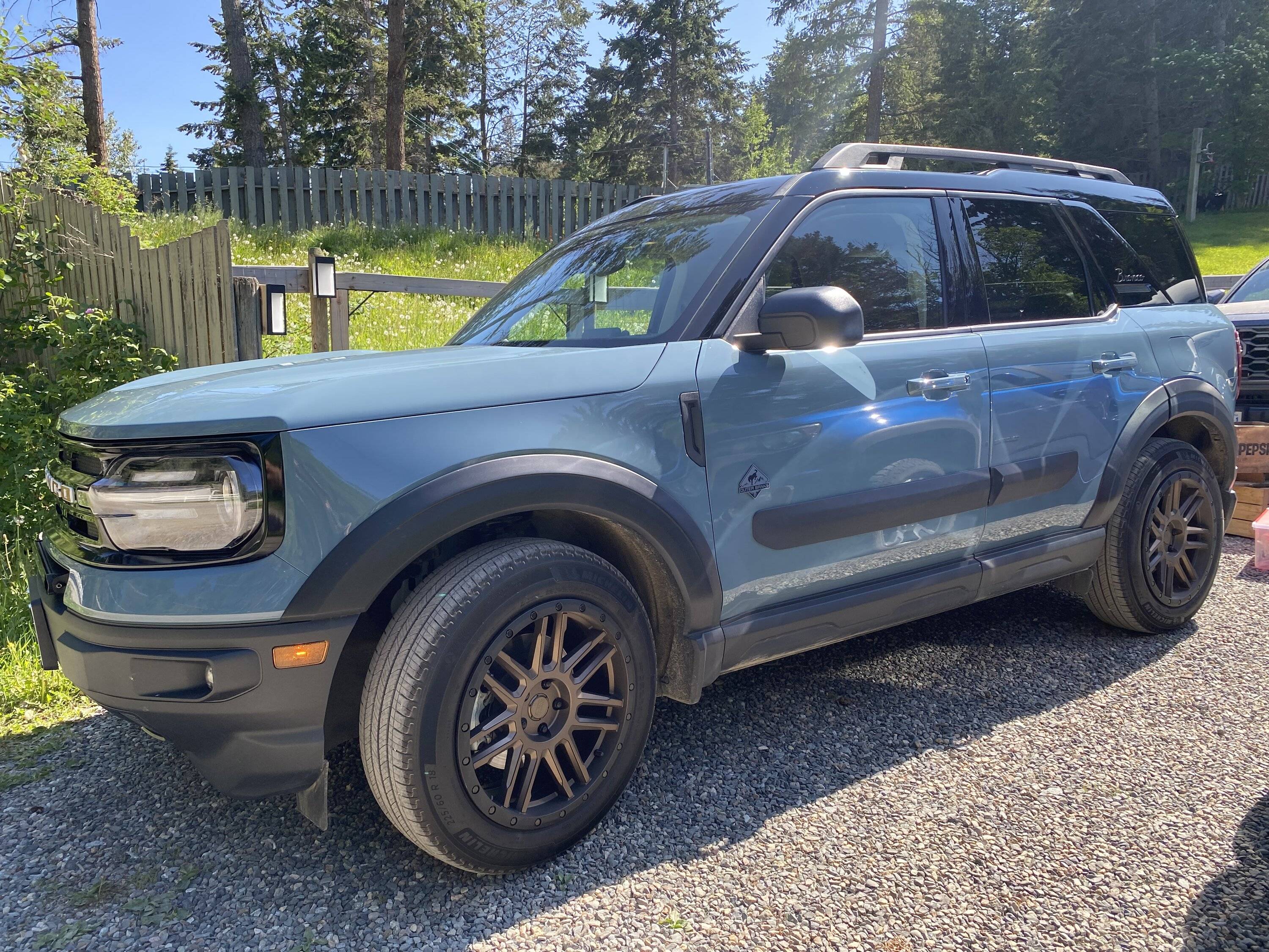 Ford Bronco Sport Air Designs Fender Flares - poor Ford installation. IMG_4417