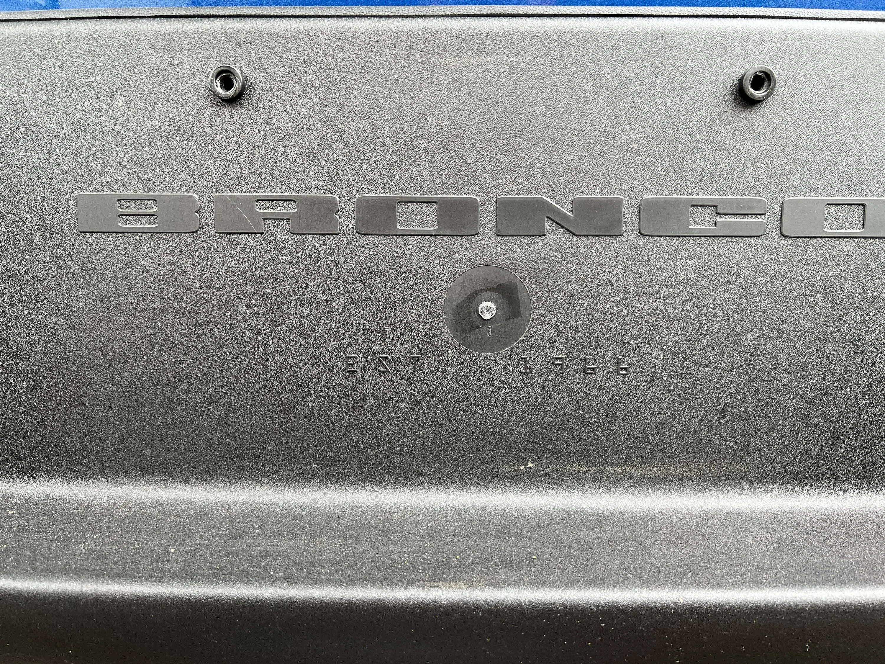 Ford Bronco Sport Weird question: purpose of the image of a little car in the rear window of the 2021 Bronco Sport? 548C6044-ACE0-4C5C-A86A-2C7867AF9976