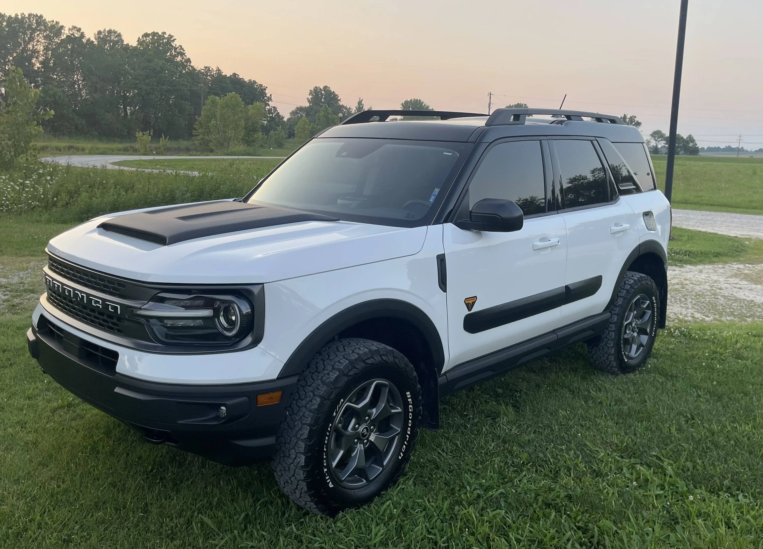 Ford Bronco Sport KO2’s and Hood Scoop. Badlands build is done! IMG_3019