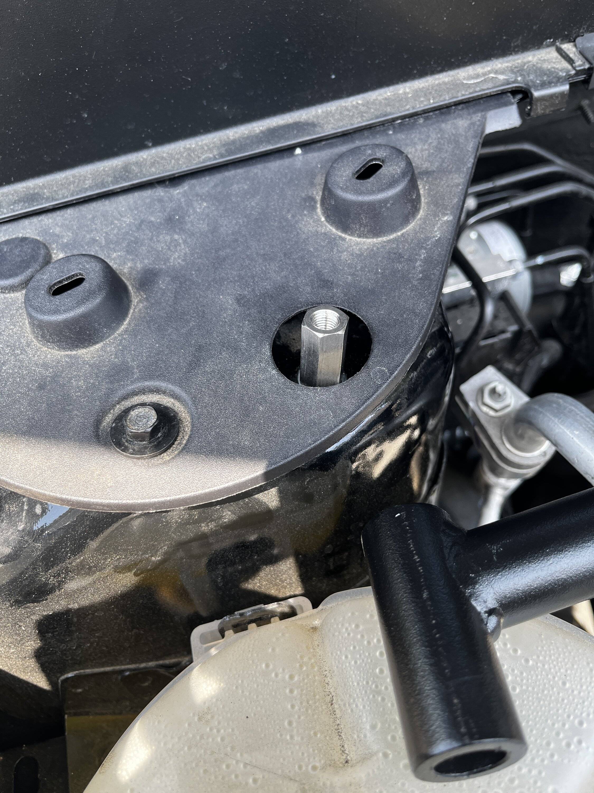 Ford Bronco Sport Steeda strut tower bar with lift kit IMG_4245