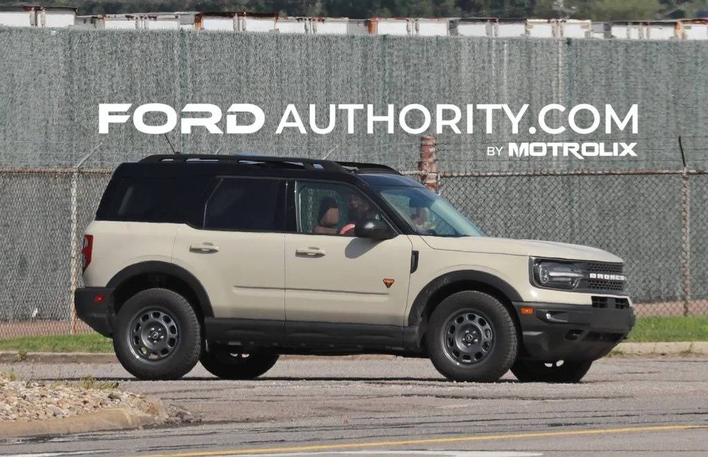 Ford Bronco Sport First Look at Desert Sand Color on 2024 Bronco Sport 2024-Ford-Bronco-Sport-Badlands-Desert-Sand-VA-First-Photos-Exterior-001-1024x683