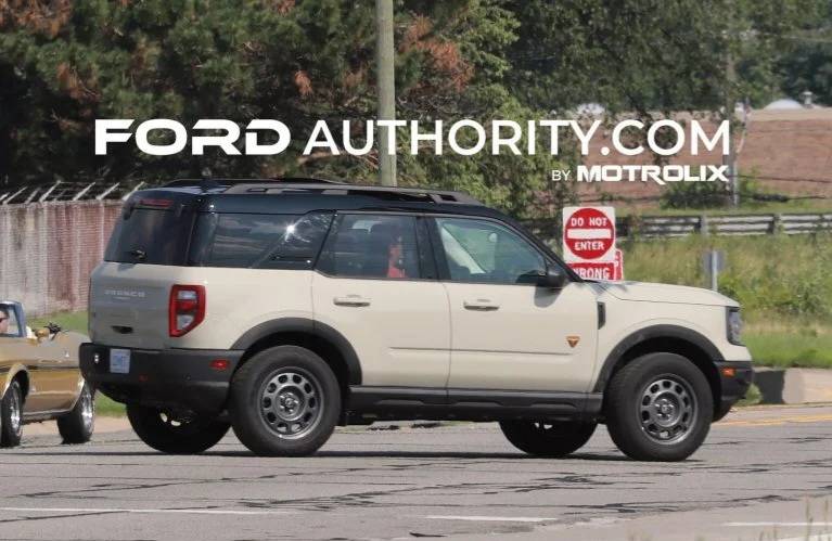 Ford Bronco Sport First Look at Desert Sand Color on 2024 Bronco Sport 2024-Ford-Bronco-Sport-Badlands-Desert-Sand-VA-First-Photos-Exterior-003-768x512