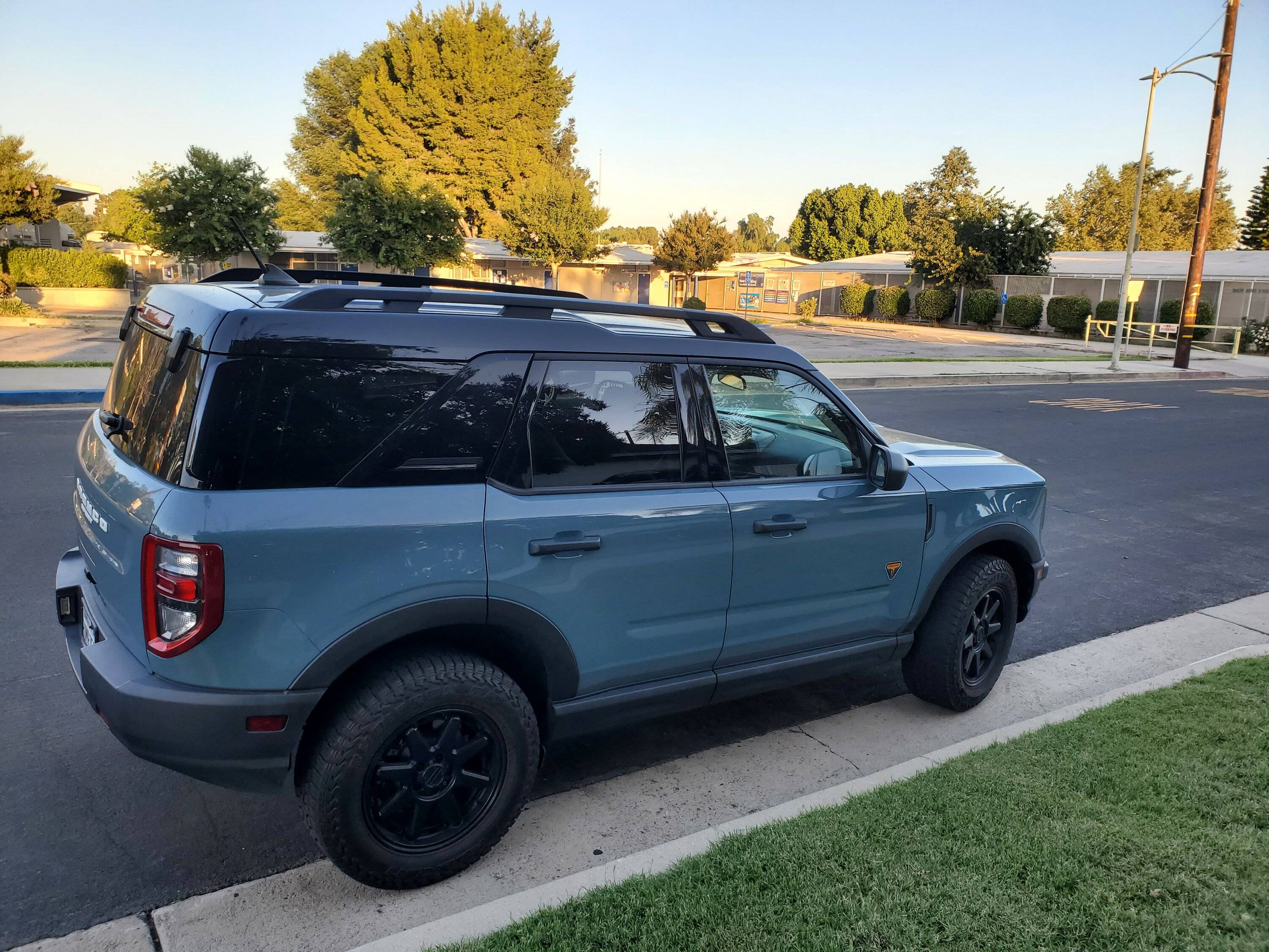 Ford Bronco Sport White roof wrap on Area 51 Bronco Sport 20230805_191641