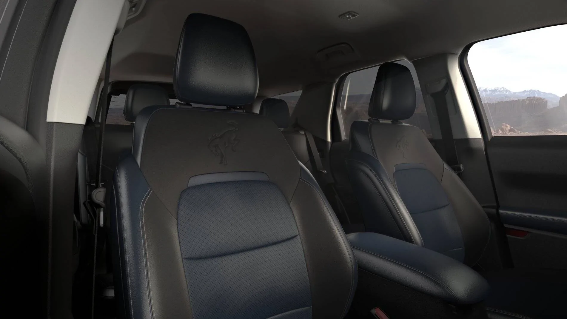 Ford Bronco Sport First Edition Bronco Sport Shown in Cyber Orange Navy Pier Interior