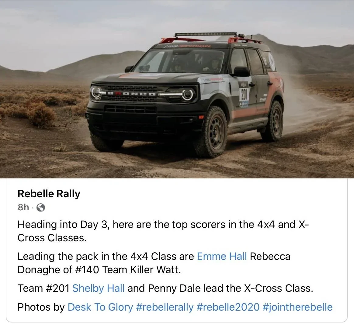 Ford Bronco Sport Three Bronco Sports will compete in Rebelle Rally, the off-road navigation rally raid race Screen Shot 2020-10-12 at 7.19.34 AM