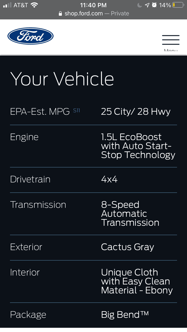 Ford Bronco Sport MPG revealed in Canada 623D2C2B-E6BB-4525-B42A-35210BE9D112