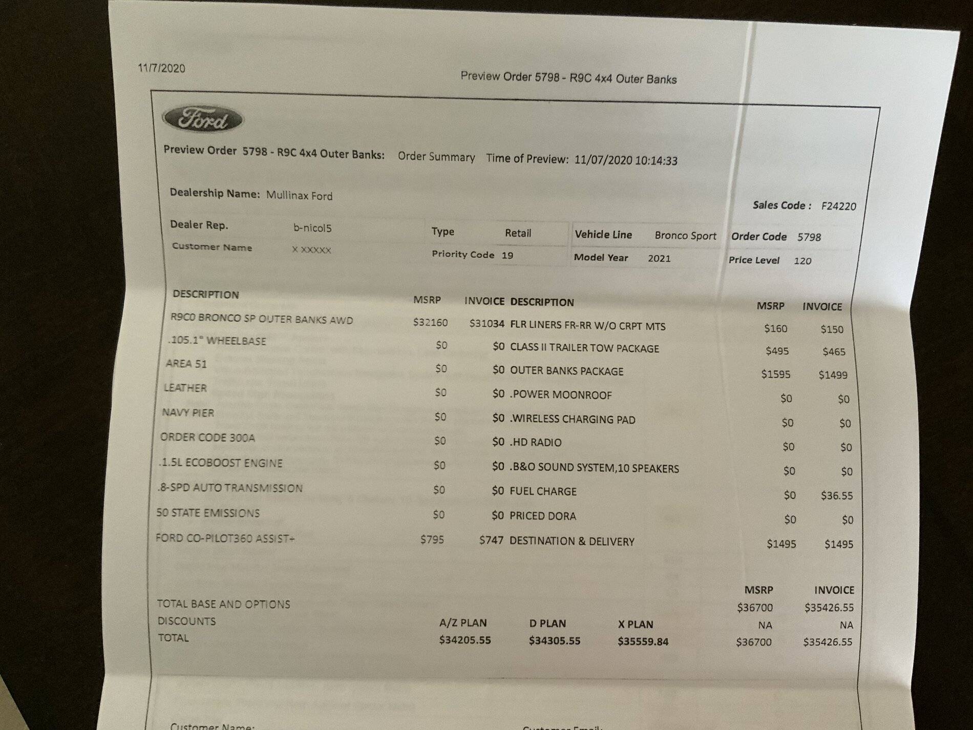 Ford Bronco Sport Dealer Mark-Up - How Much Over the Reservation Price Will Sports Go For? DCB04B56-3B48-4AAD-93B6-0DEEF34B296E