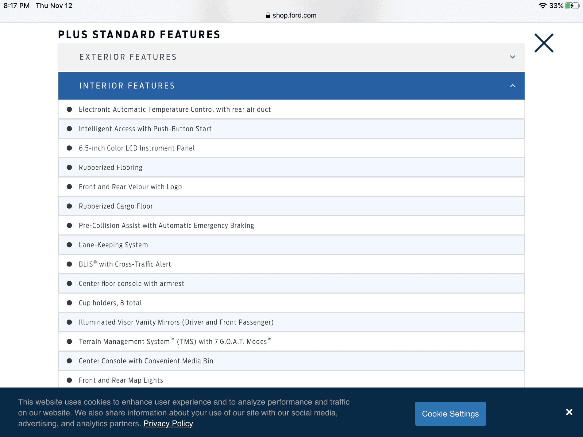 Ford Bronco Sport Bronco Sport Badlands closeup photos inside and out FE9295B2-56CC-4092-A656-9A6ADA93D6D0