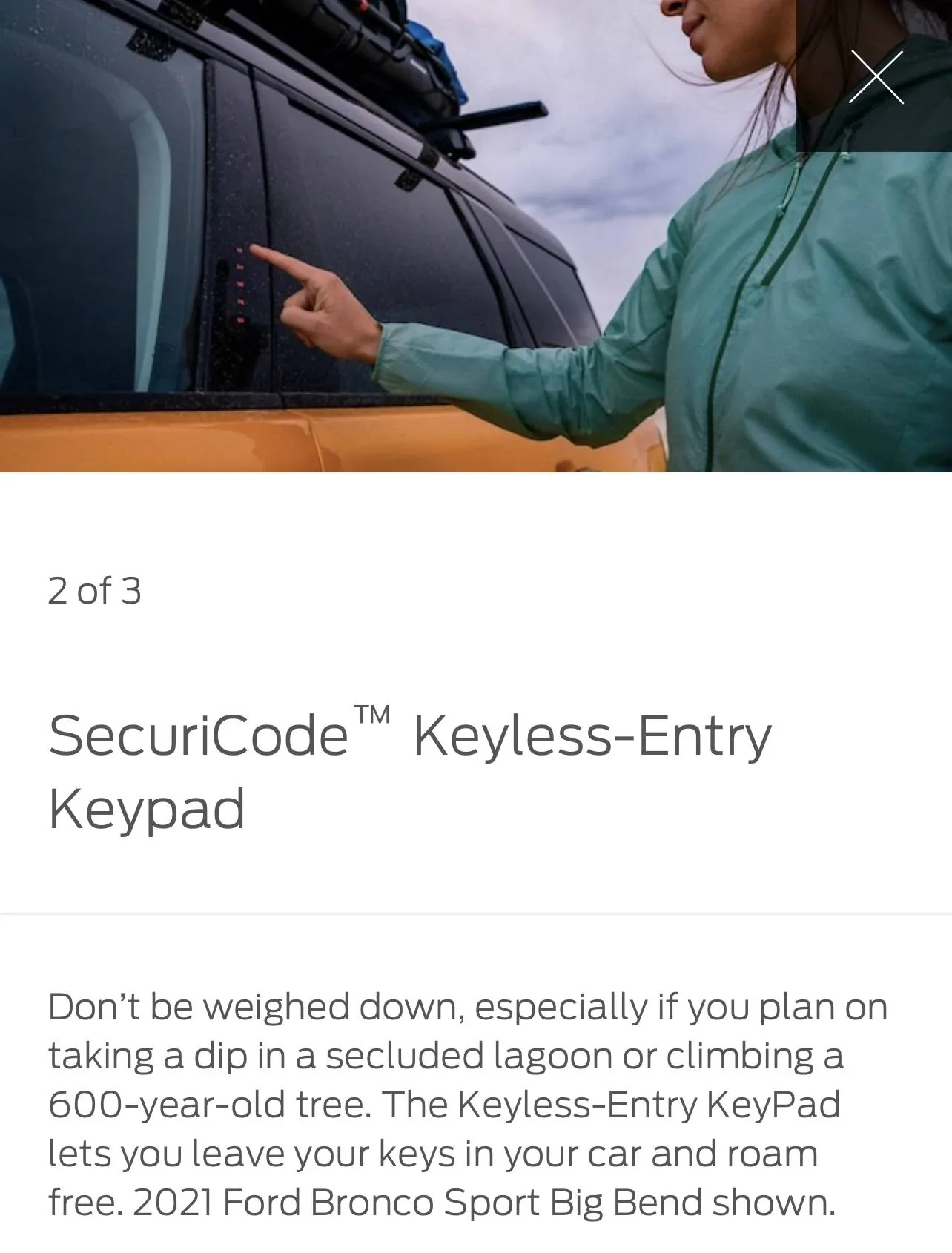 Ford Bronco Sport Securicode Keyless Entry Pad? E1062ED5-90A2-4BA5-8095-1758B8DA9C0A