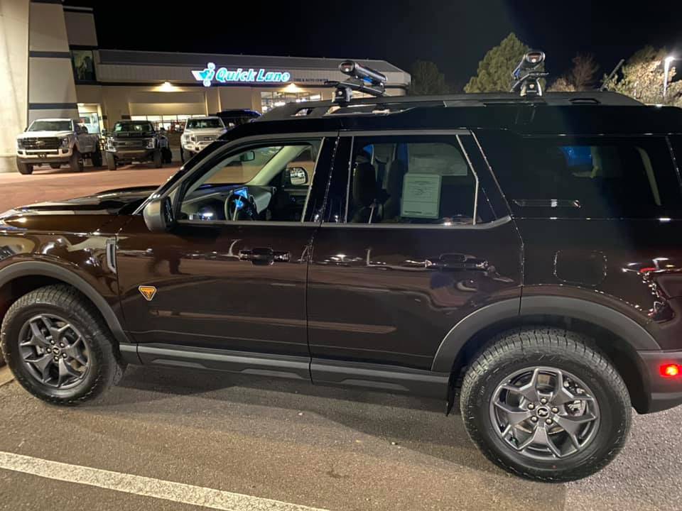 Ford Bronco Sport OFFICIAL KODIAK BROWN Bronco Sport Thread Bronco Sport Kodiak Brown at night dark 5
