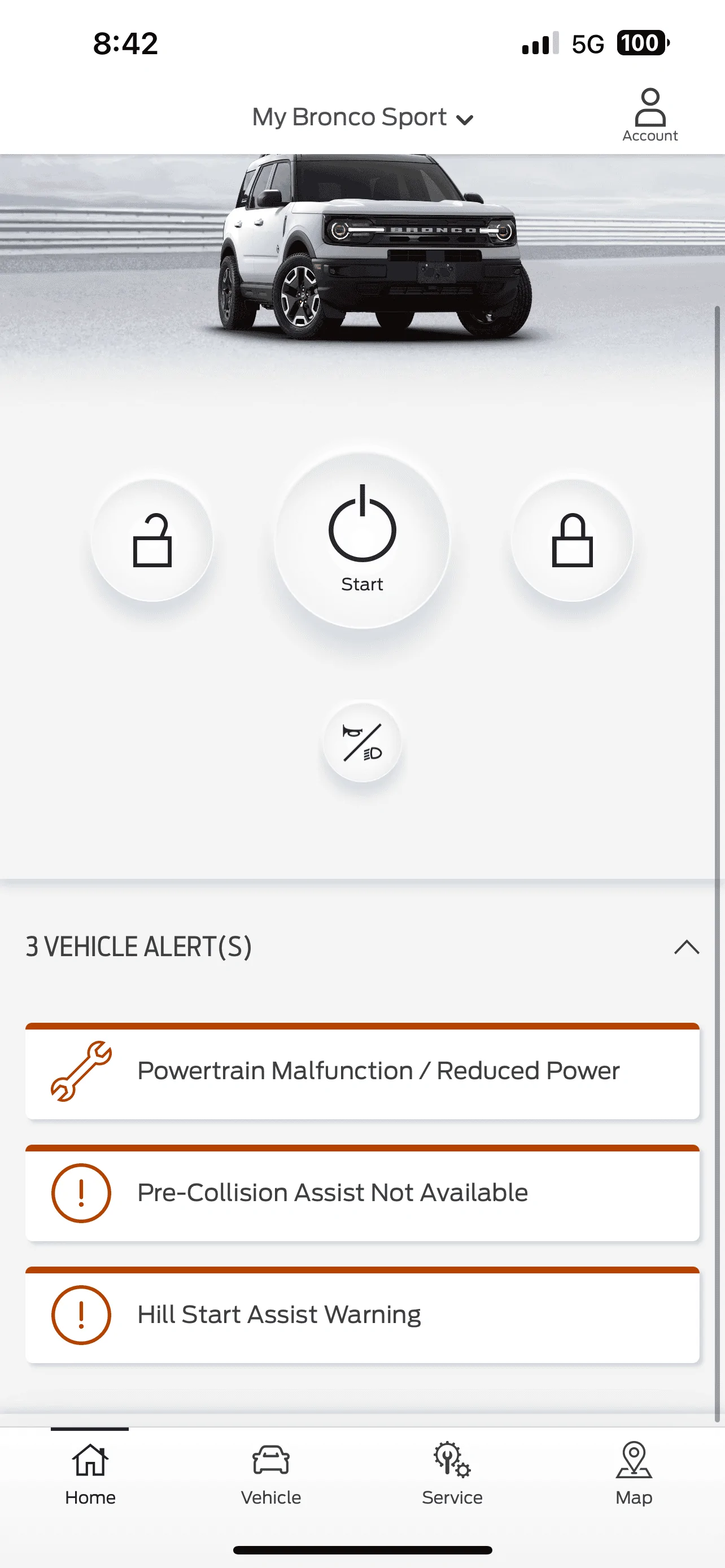 Ford Bronco Sport 6 Day Old 2023 Bronco Sport Outerbanks Broke Down IMG_8212