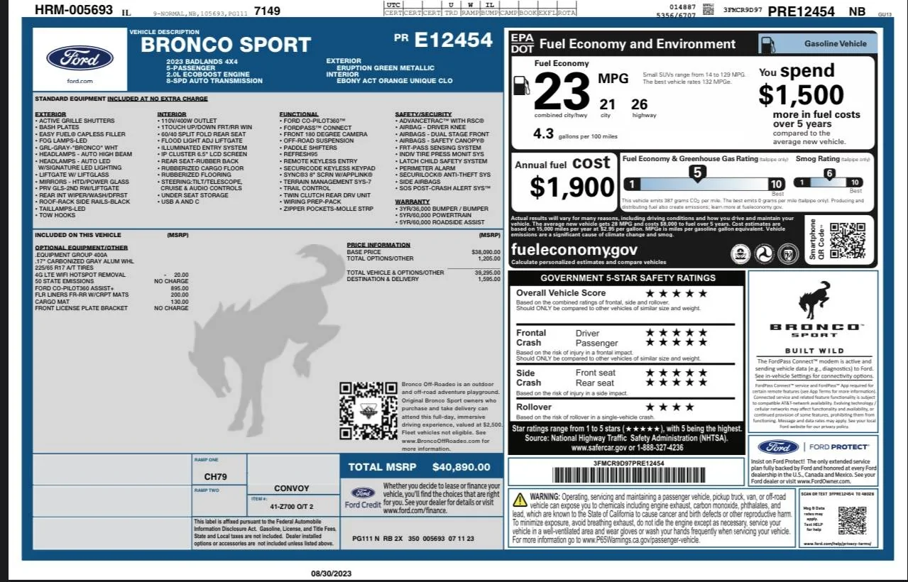 Ford Bronco Sport Leather Wrapped Steering Wheel Questions IMG_7515