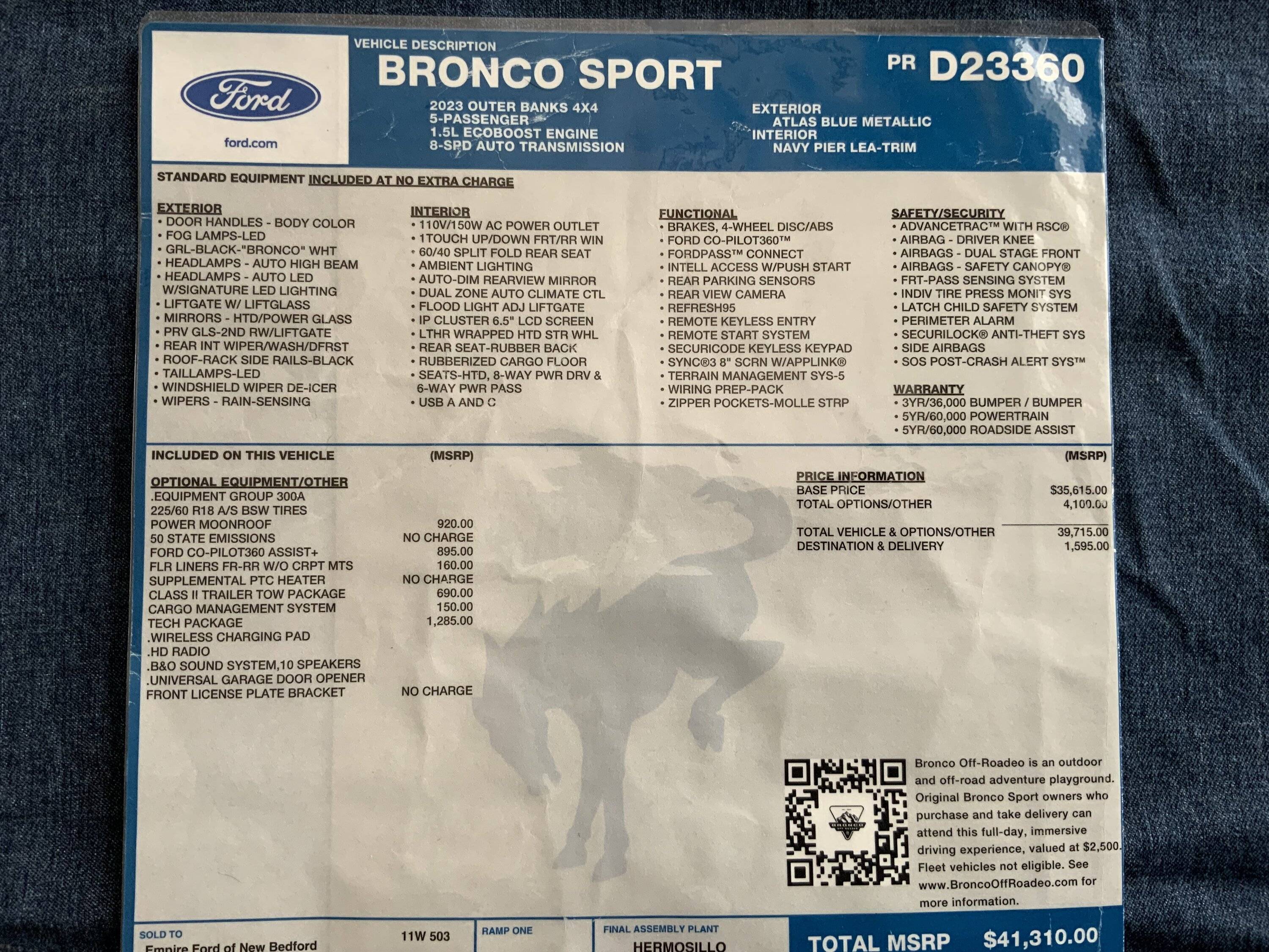 Ford Bronco Sport Leather Wrapped Steering Wheel Questions IMG_4156