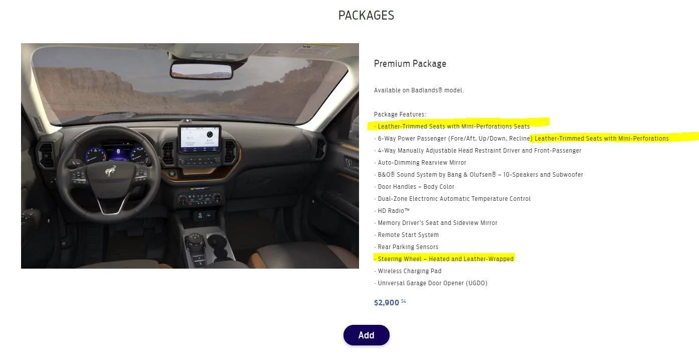 Ford Bronco Sport Leather Wrapped Steering Wheel Questions Captur