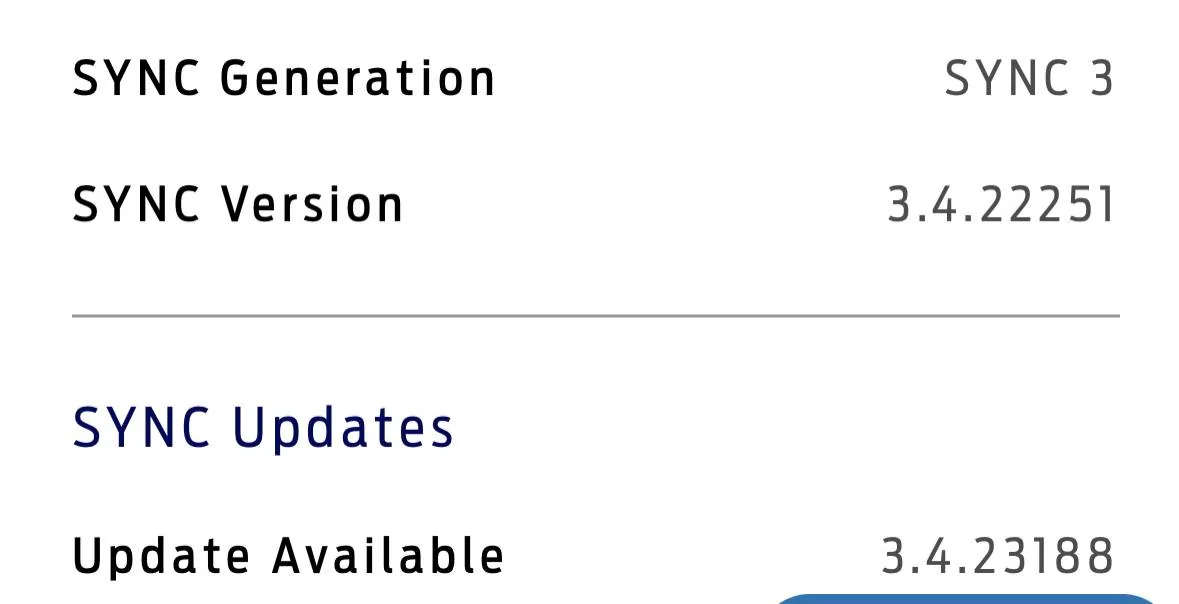 Ford Bronco Sport Sync 3.4 Build 23188 Now Available 9/2/23 IMG_4028