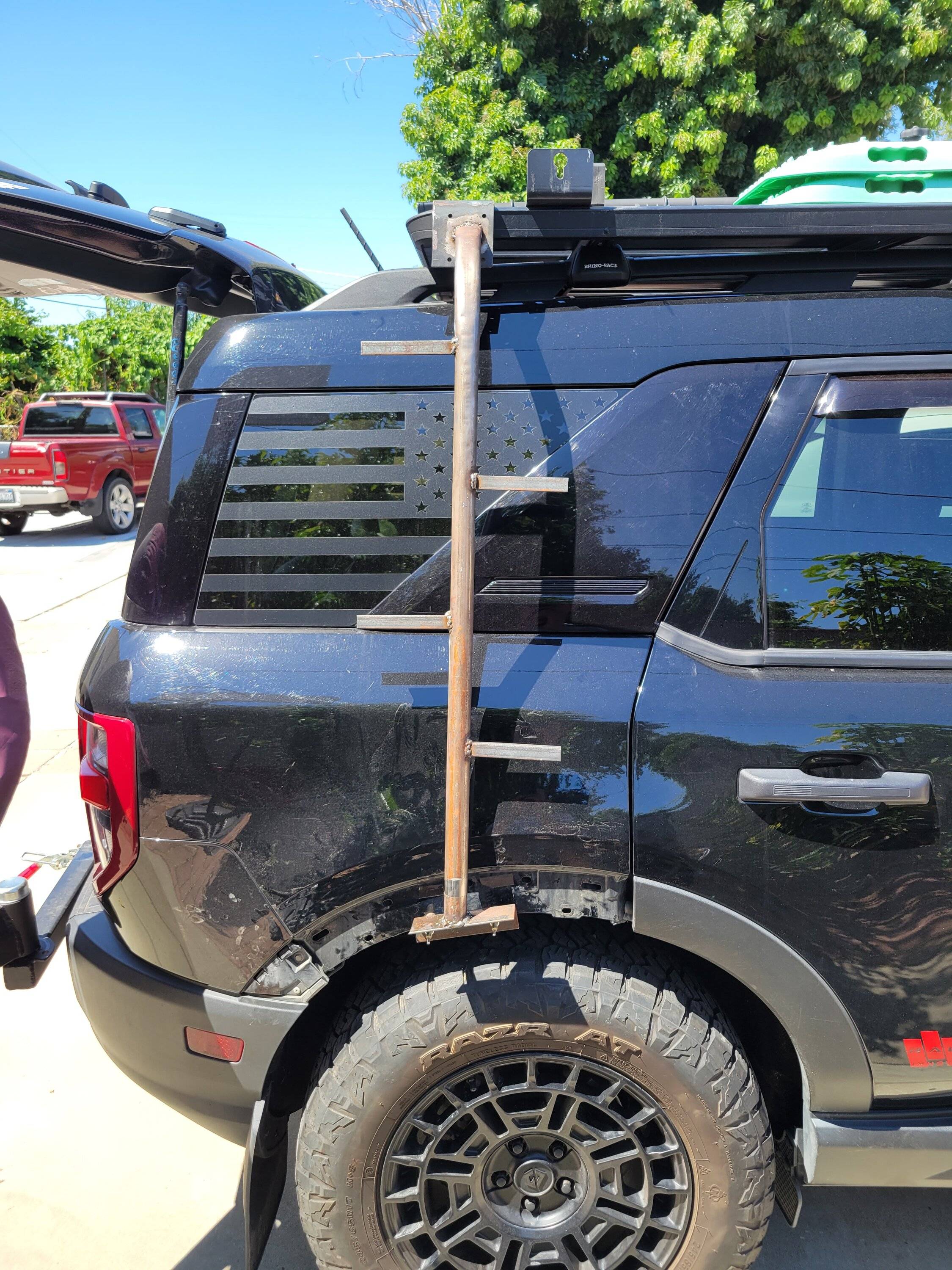 Ford Bronco Sport Side ladders & Jerry Can holders recommendations? 20230908_115902