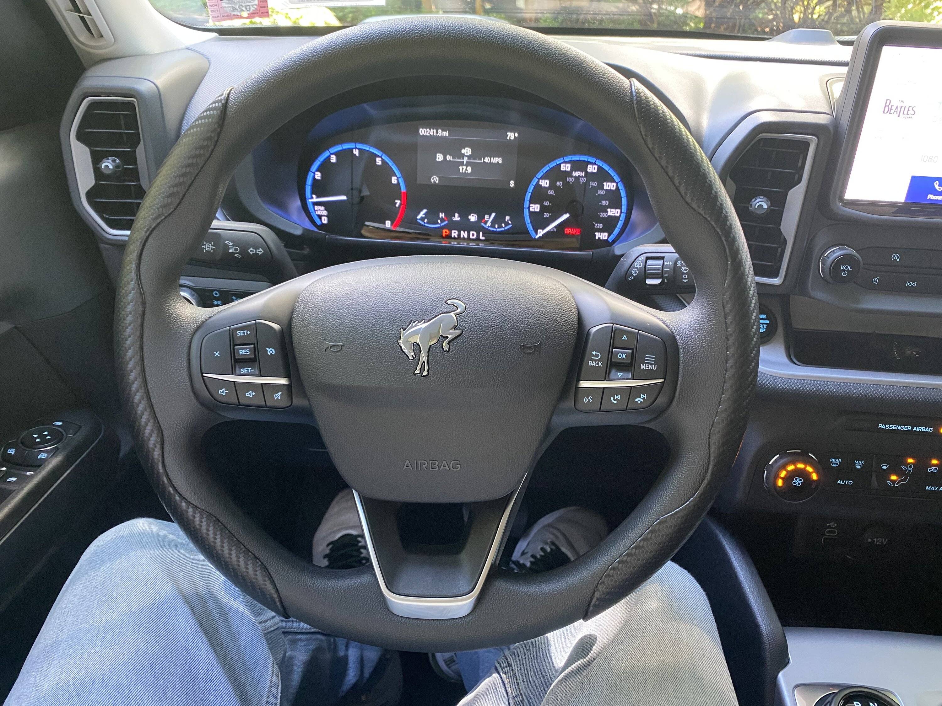 Ford Bronco Sport Leather Wrapped Steering Wheel Questions IMG_2145