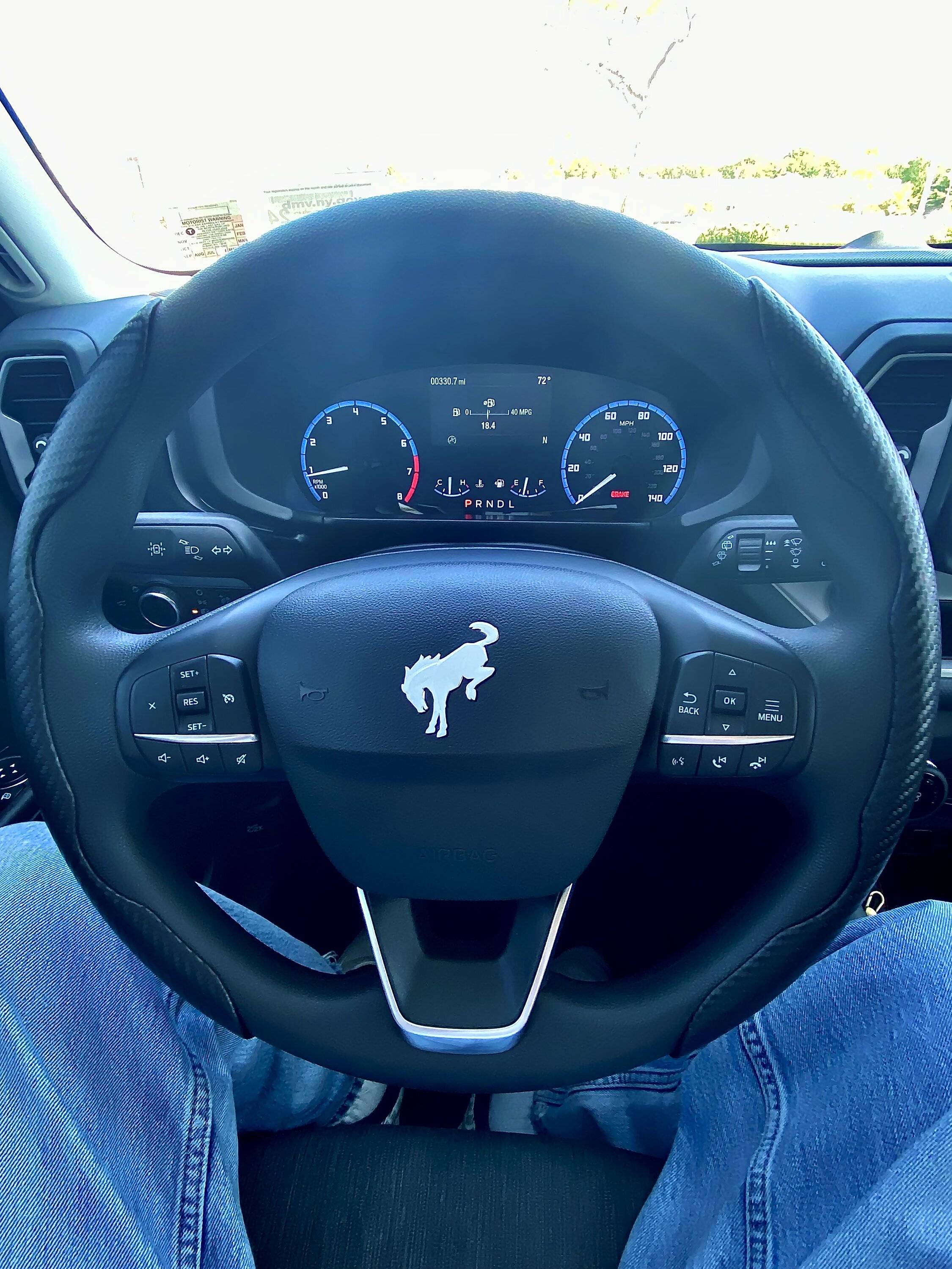 Ford Bronco Sport Leather Wrapped Steering Wheel Questions IMG_2178