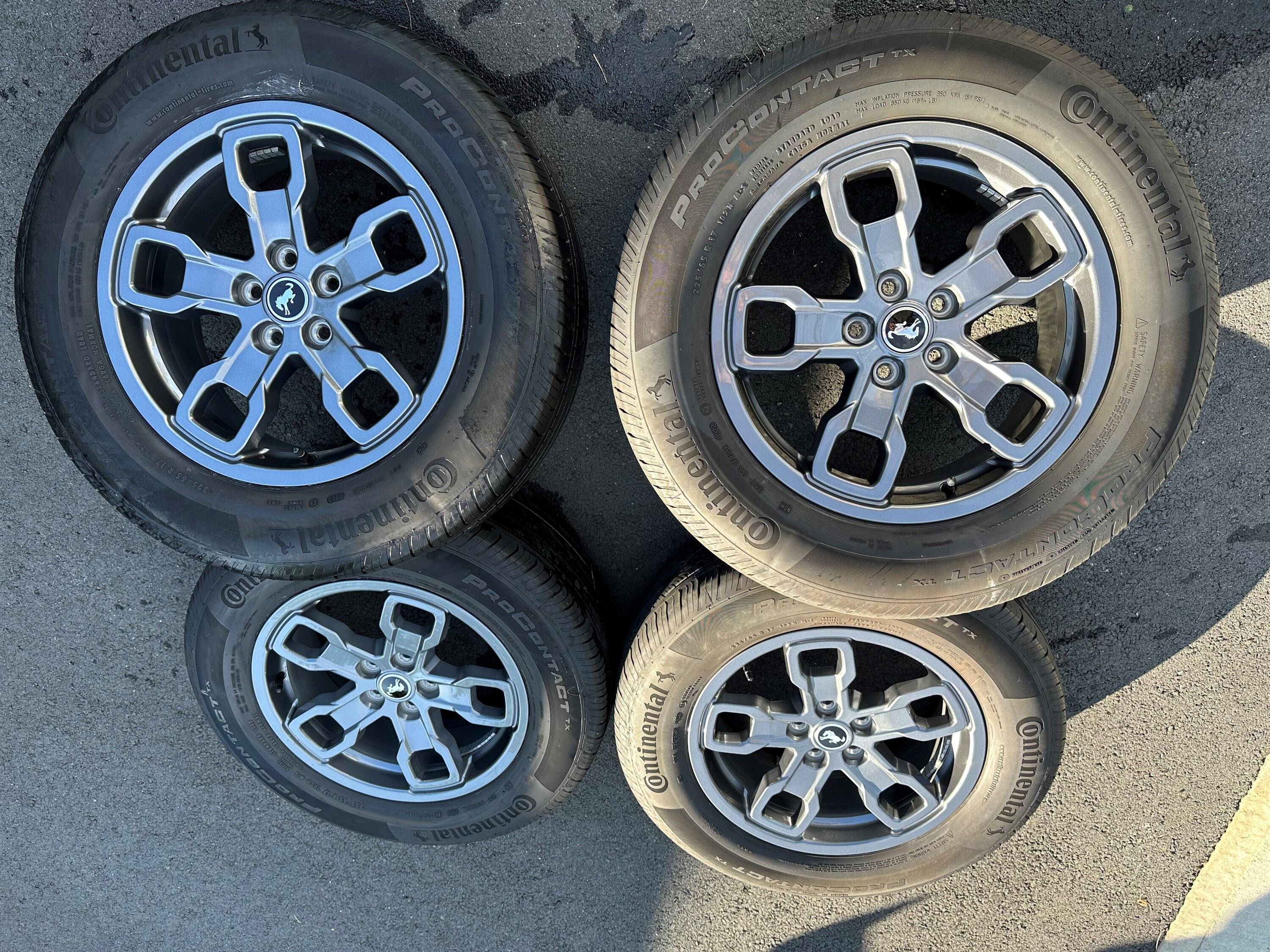 Ford Bronco Sport 2022 BIG BEND OEM WHEEL SET FOR SALE $450 tires1