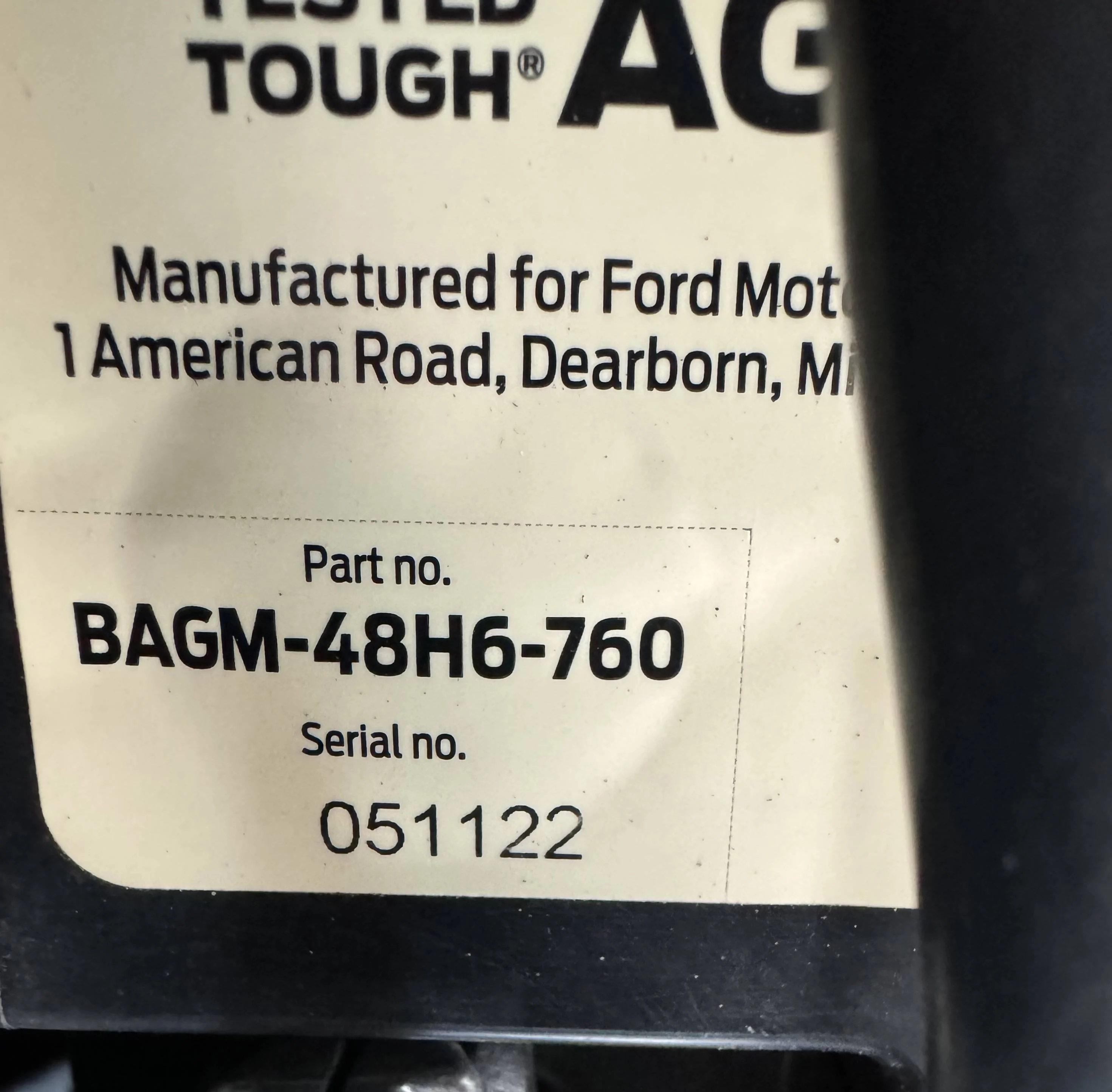 Ford Bronco Sport I'm thinking about changing the stock battery to a AGM type battery IMG_4070