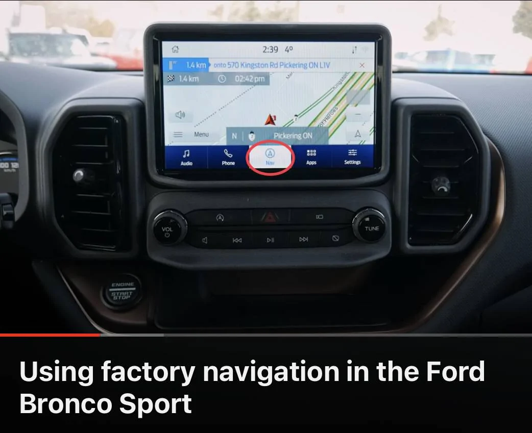 Ford Bronco Sport No integrated map or navigation...wtf??? 1696039913191
