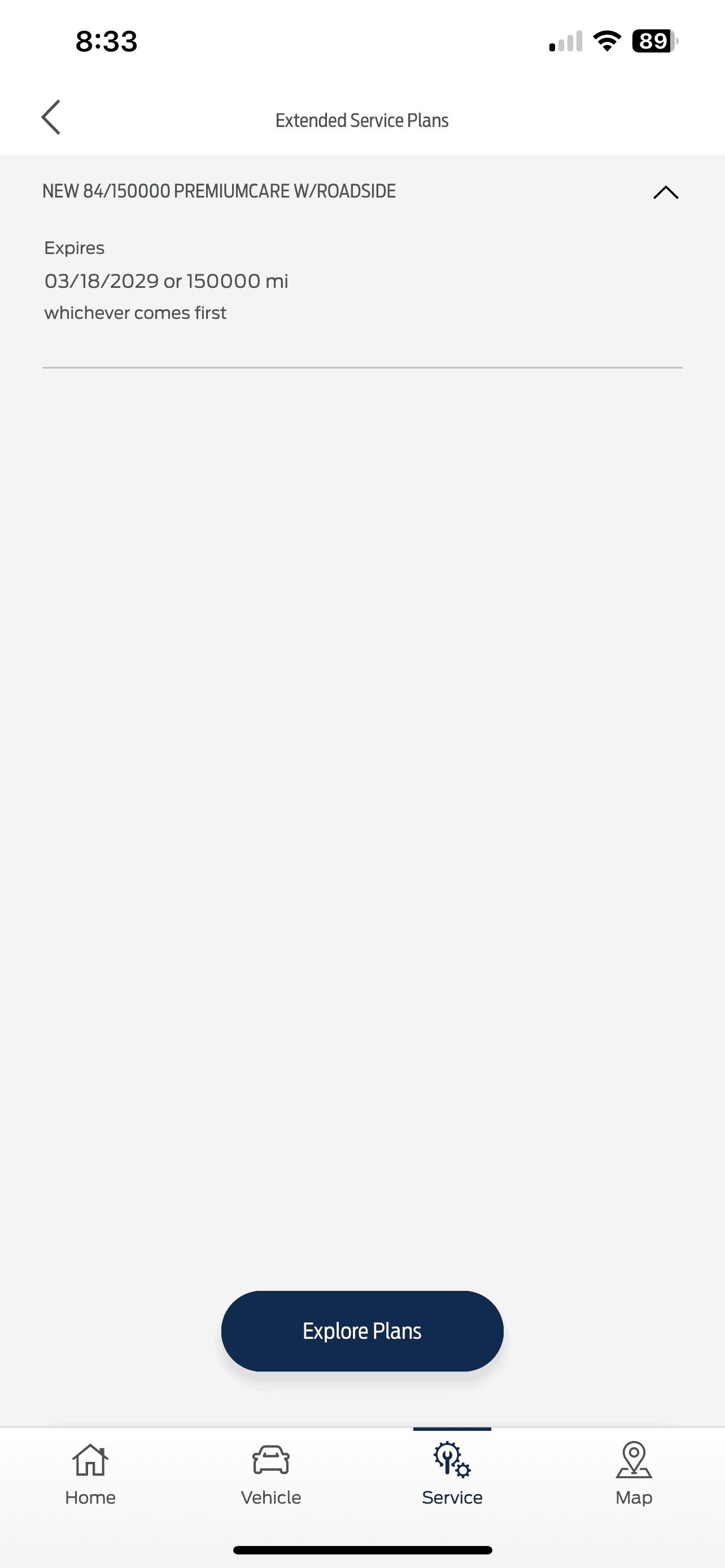 Ford Bronco Sport Extended Service Plan on Ford Pass IMG_2341