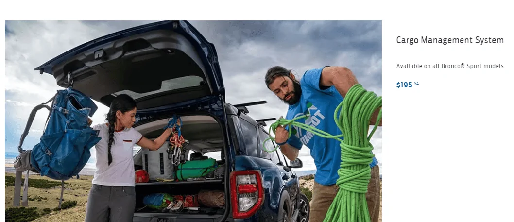 Ford Bronco Sport Adding Cargo Management System - Here's Part Numbers and Cost to Retrofit 1696989326284