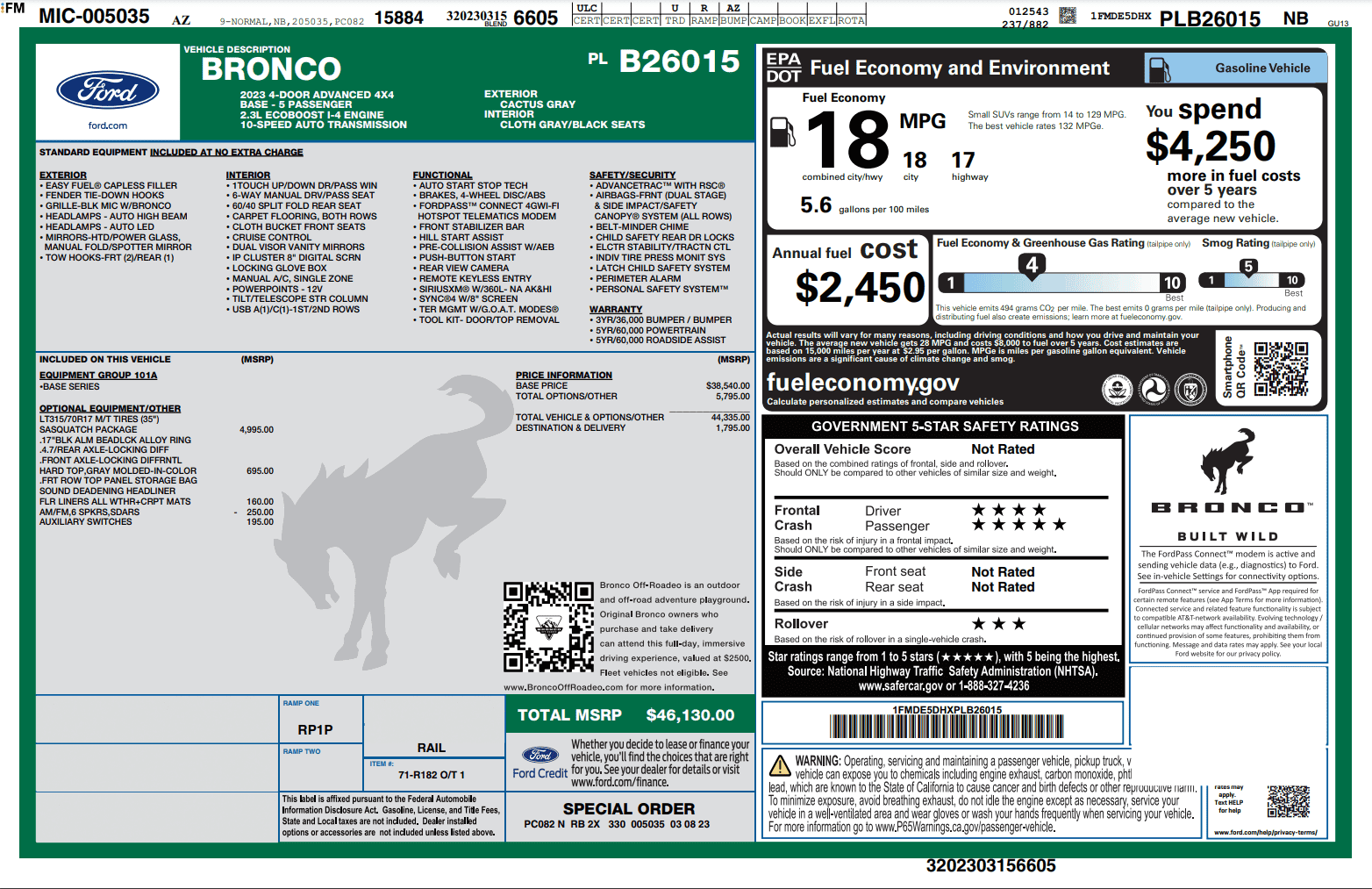 Ford Bronco Sport Highway Robbery 1698280014861