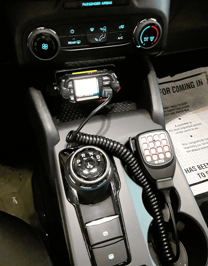 Ford Bronco Sport Transceiver Installation thread  (Ham, CB, GMRS). Radio unit and antenna installation on Bronco Sport 1698353411795