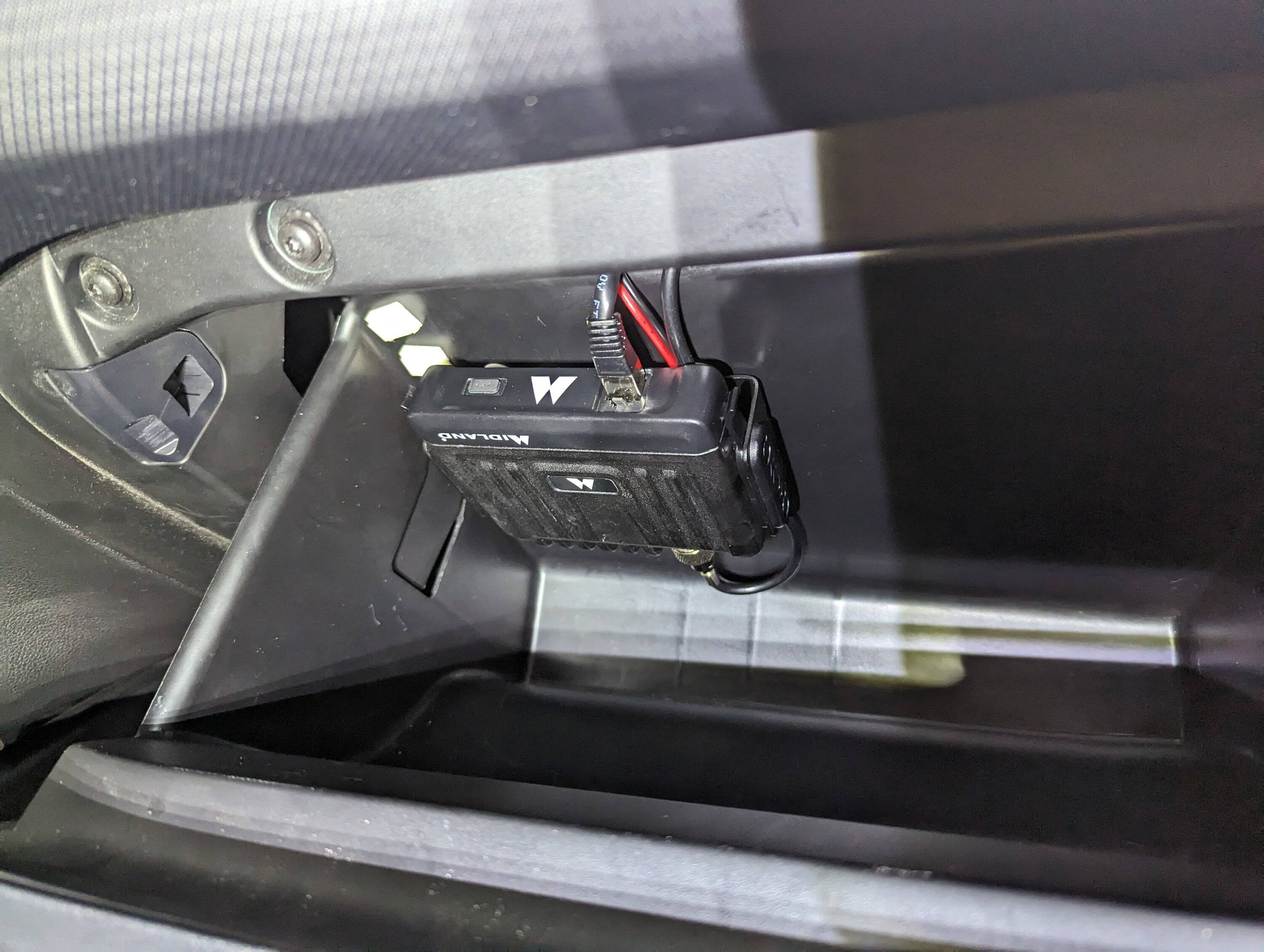 Ford Bronco Sport Transceiver Installation thread  (Ham, CB, GMRS). Radio unit and antenna installation on Bronco Sport PXL_20231027_220318970