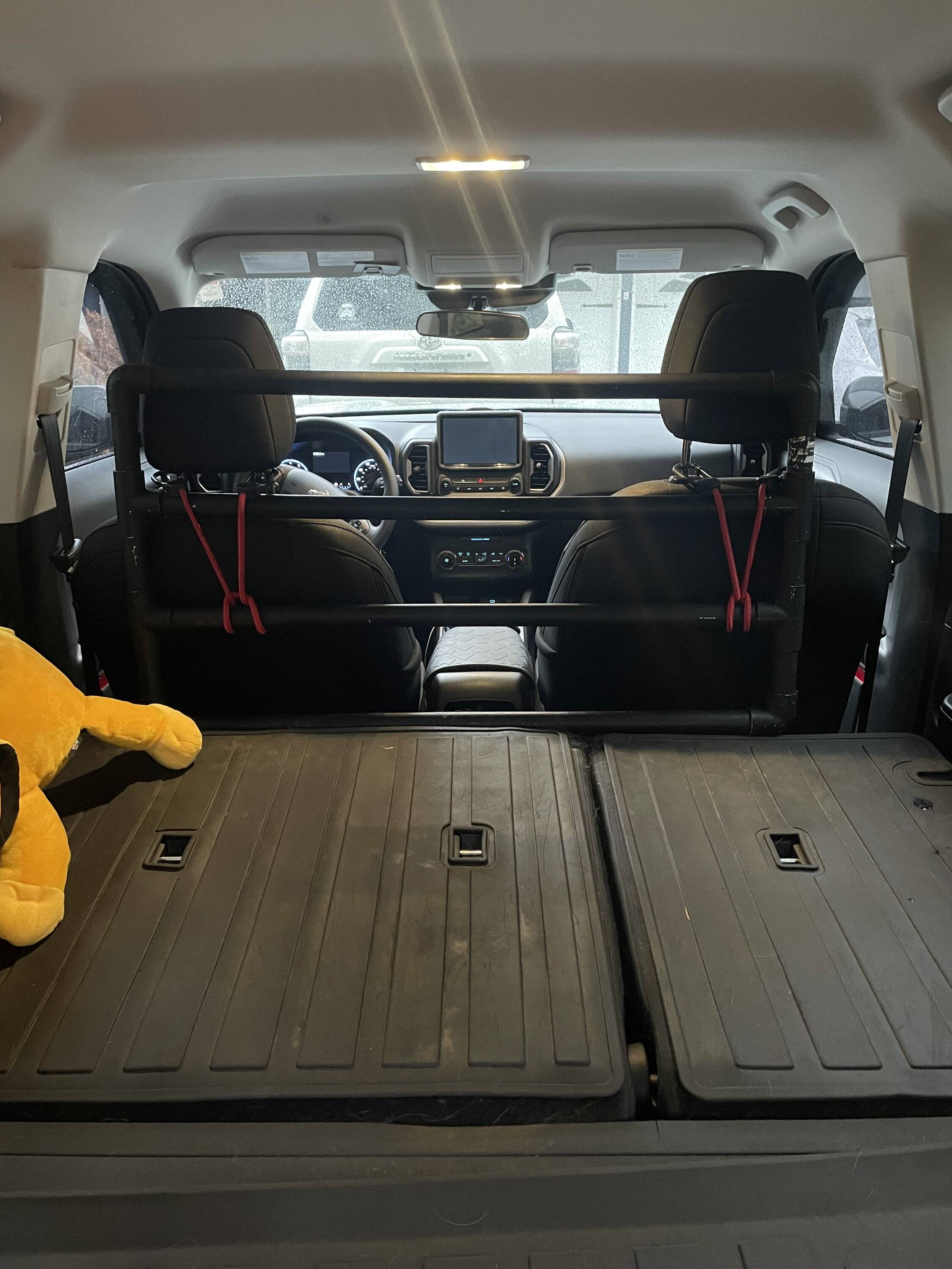 Ford Bronco Sport DIY front seat pet barrier under $20 IMG_3039