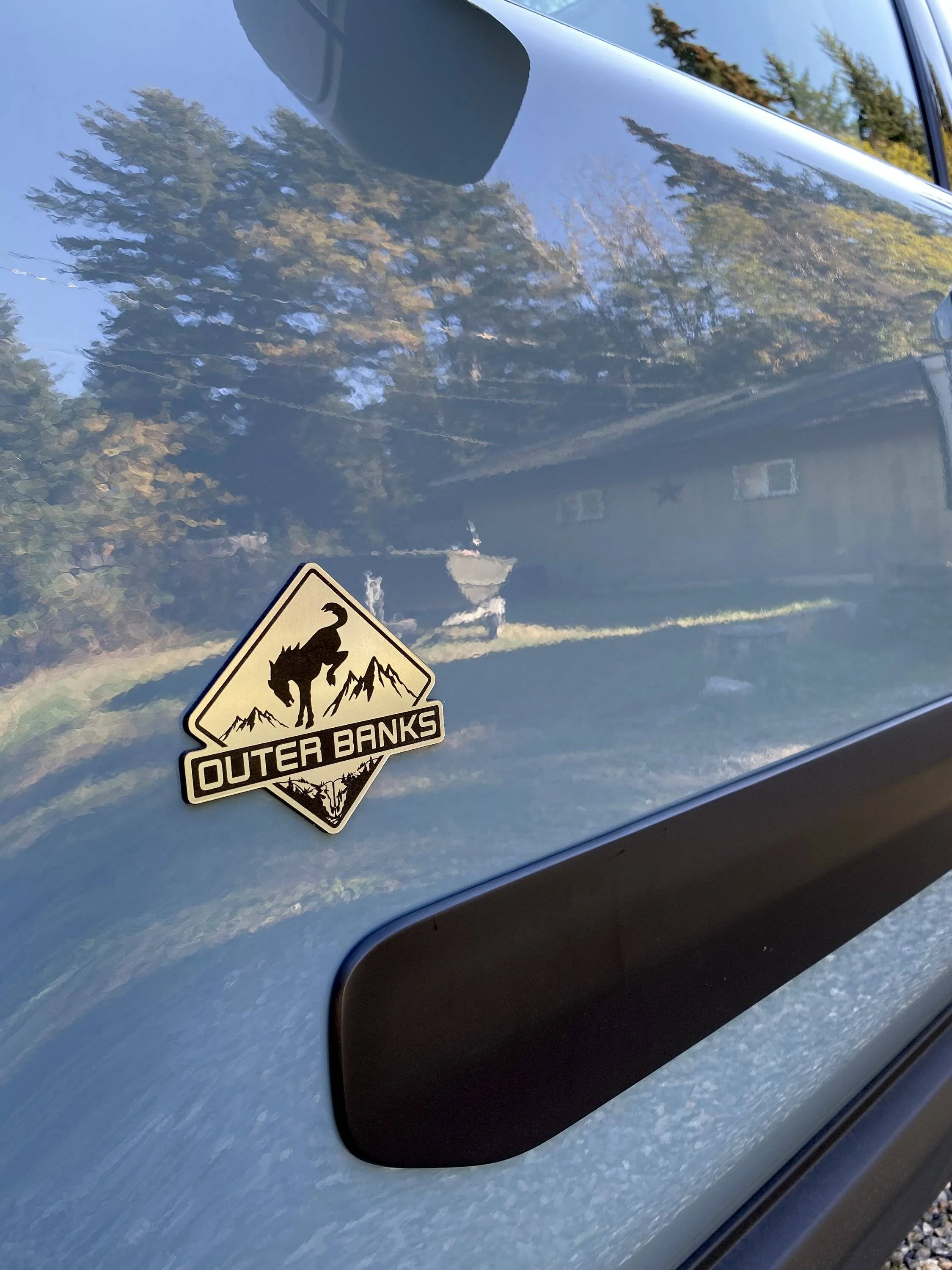 Ford Bronco Sport Removing sticker from side,  the triangular one IMG_1847