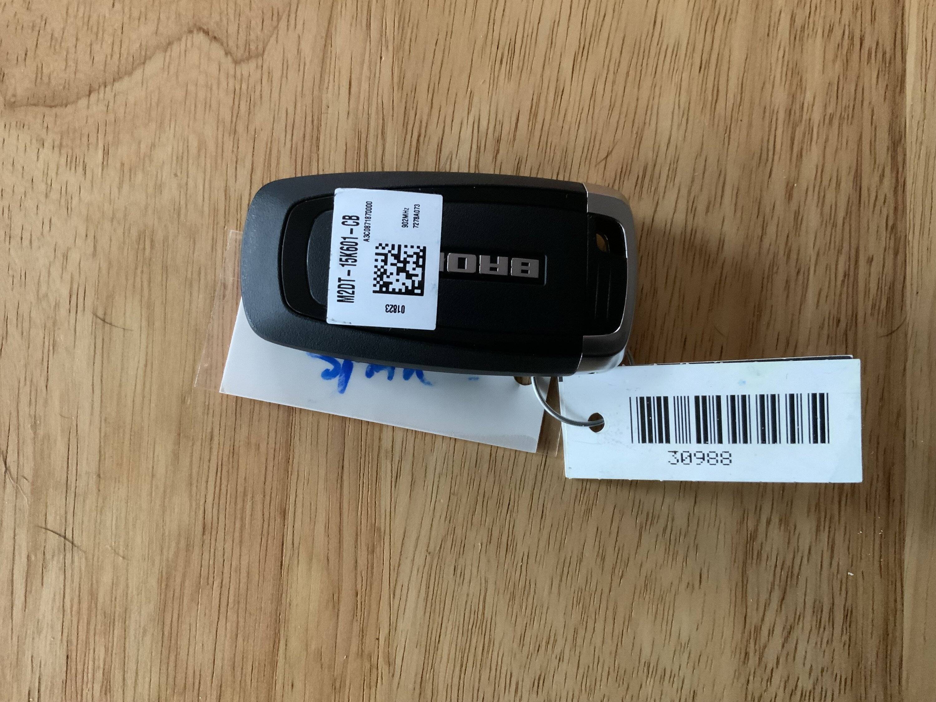 Ford Bronco Sport Manual references security label with key cut info IMG_4659