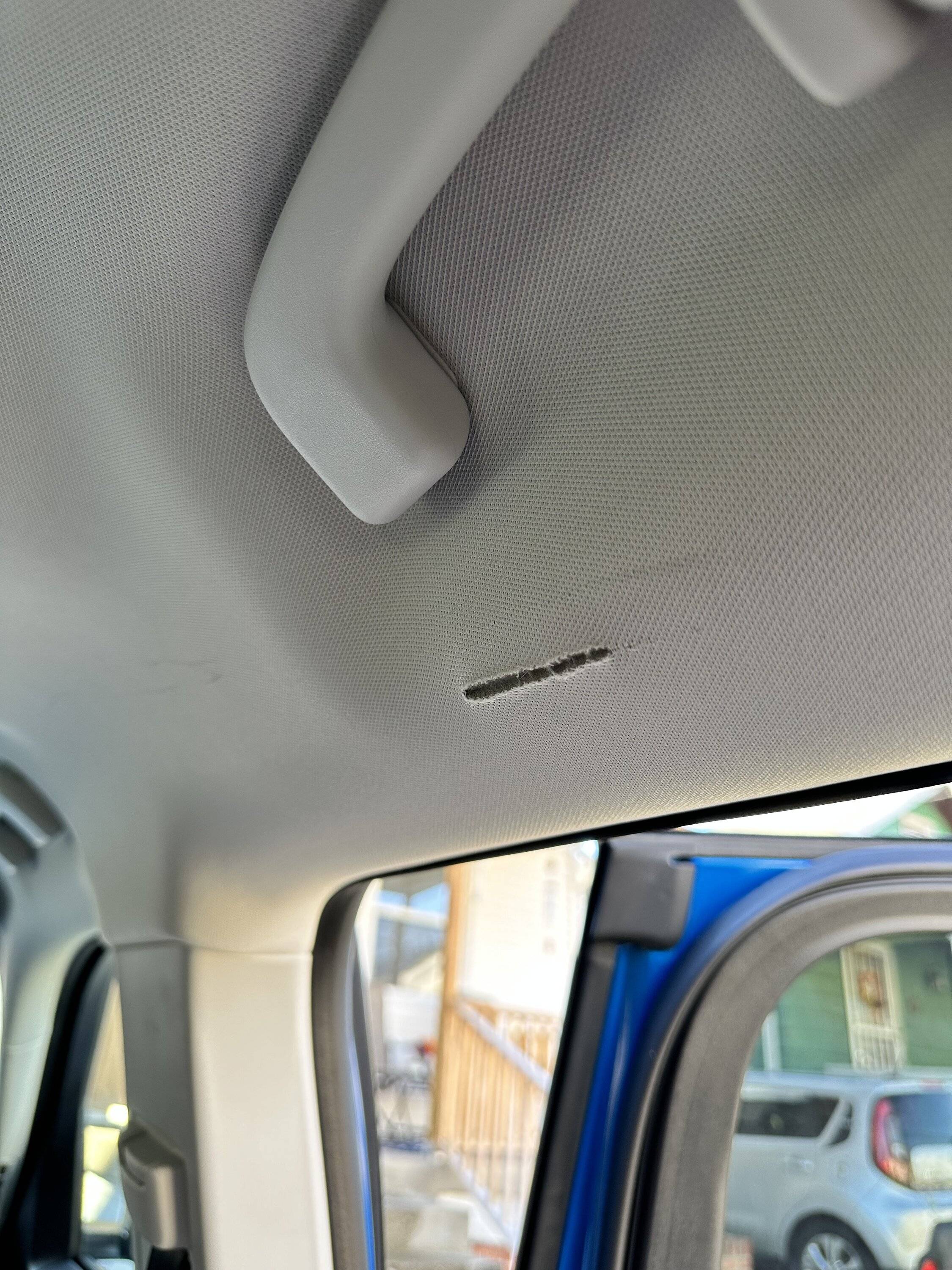 Ford Bronco Sport BS headliner tear... IMG_0313