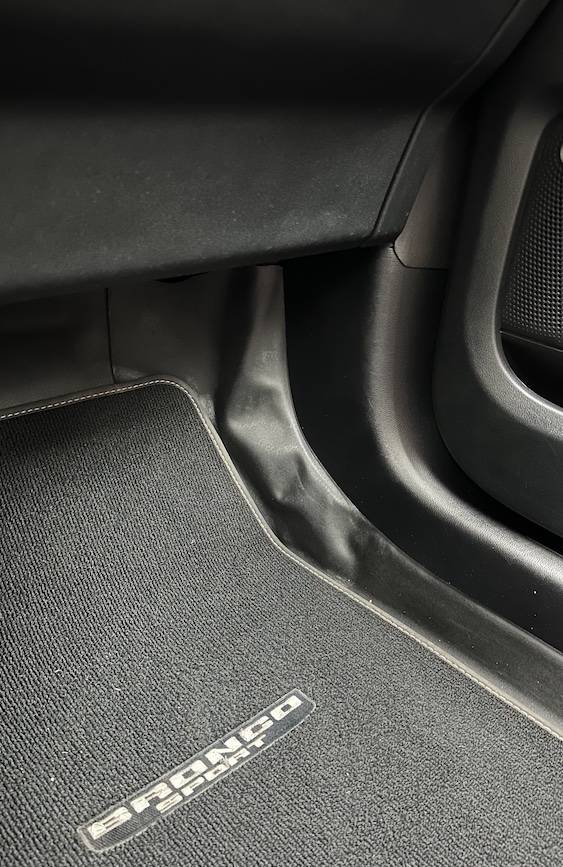 Ford Bronco Sport Interior rubber lining detached :( IMG_1262