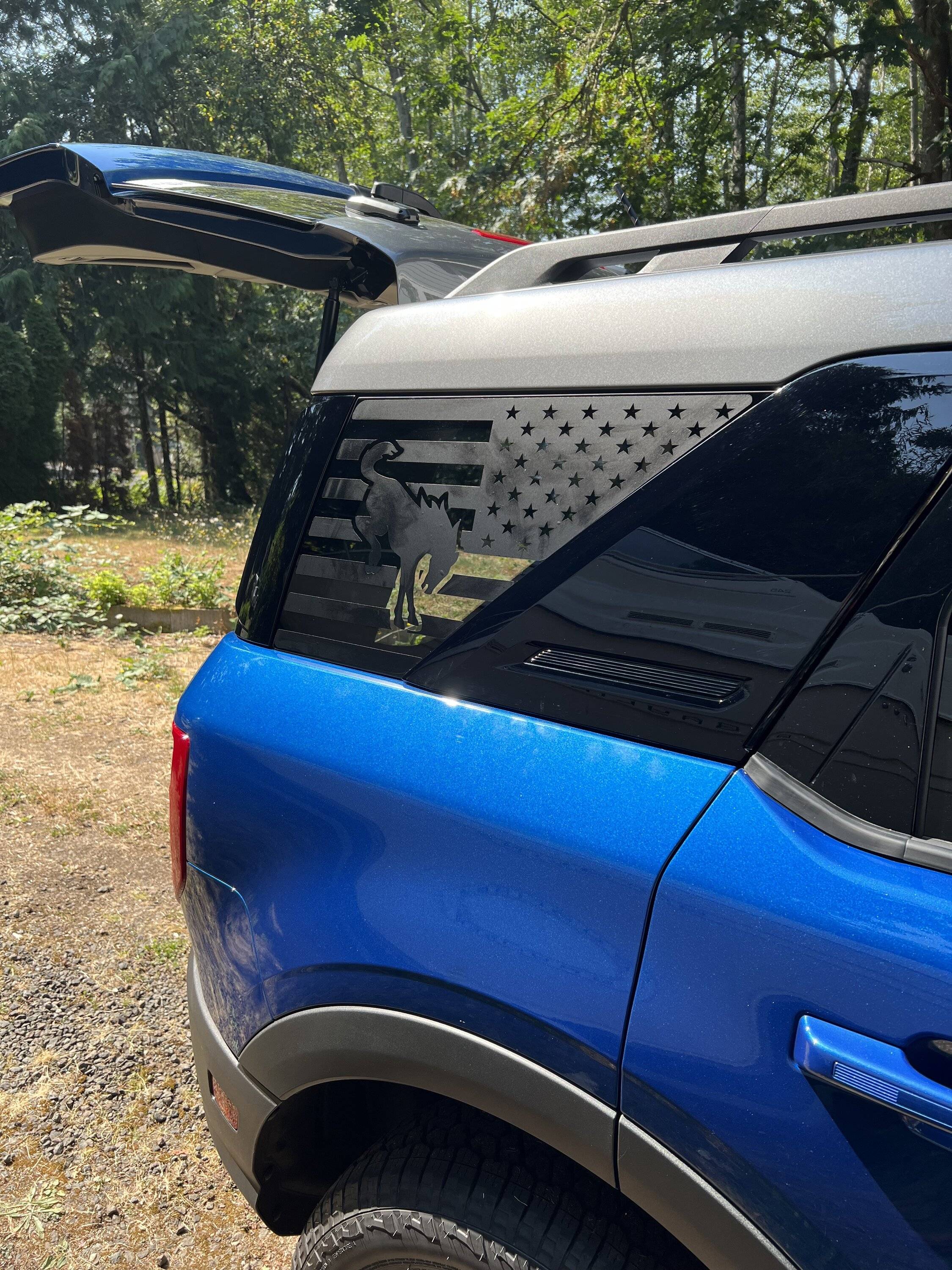 Ford Bronco Sport Black Bronco Emblem for Bronco Sport Badlands Area 51 IMG_0133