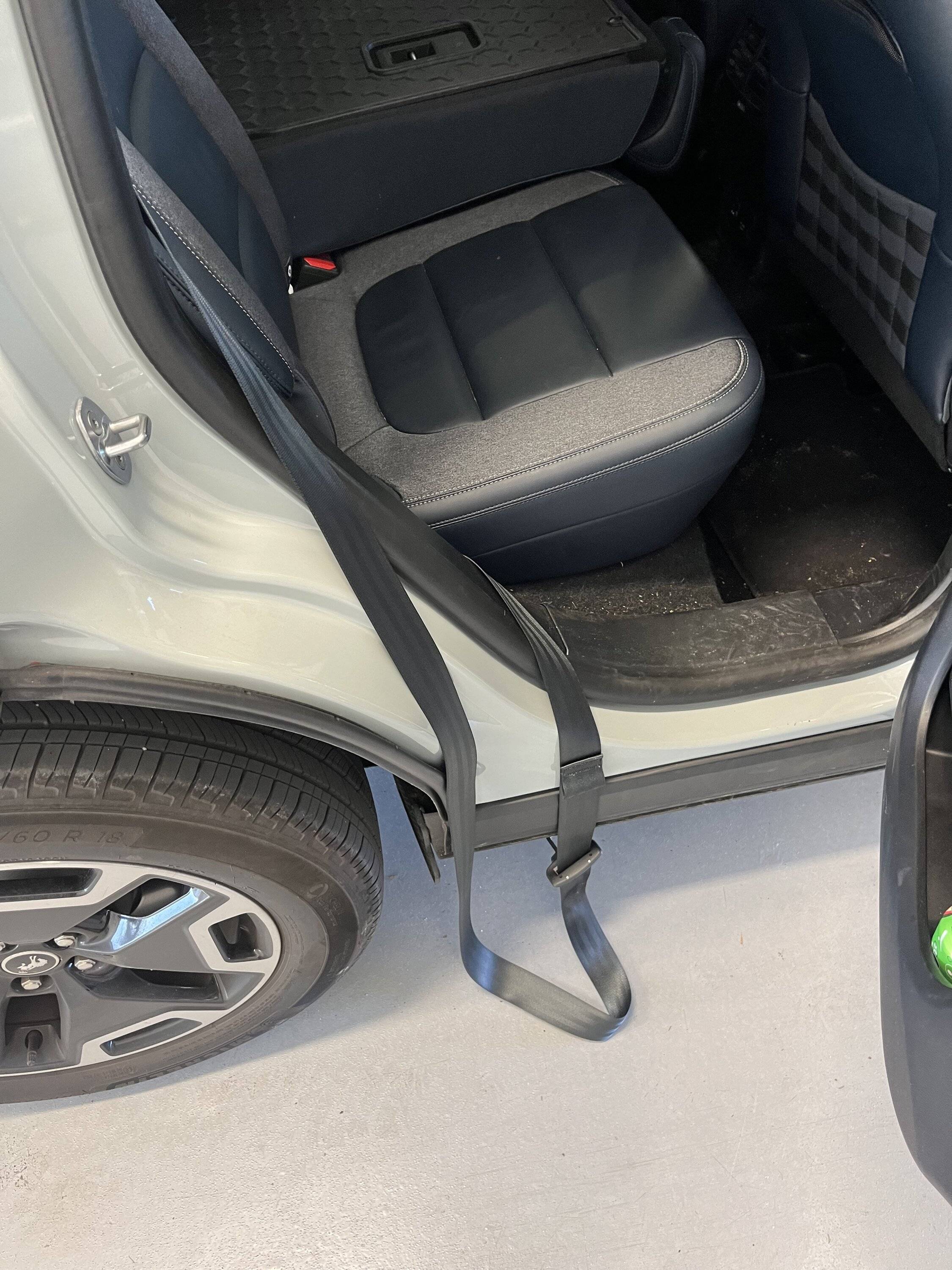 Ford Bronco Sport Seatbelt manufacturing defect and ridiculously slow response from Ford service IMG_2142