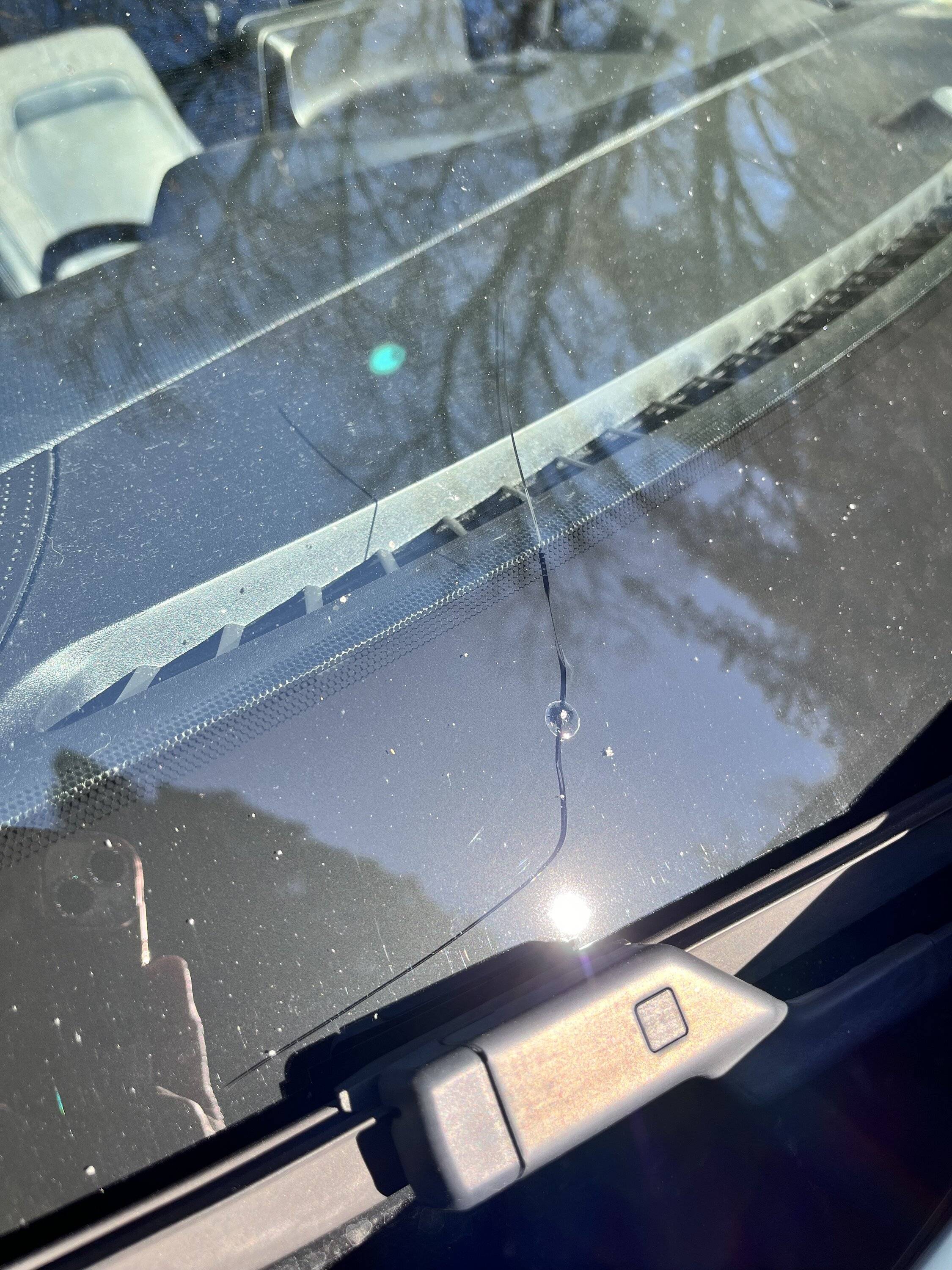 Ford Bronco Sport Rock chip in windshield E598B970-00F3-4F90-819B-B8BEE719C751