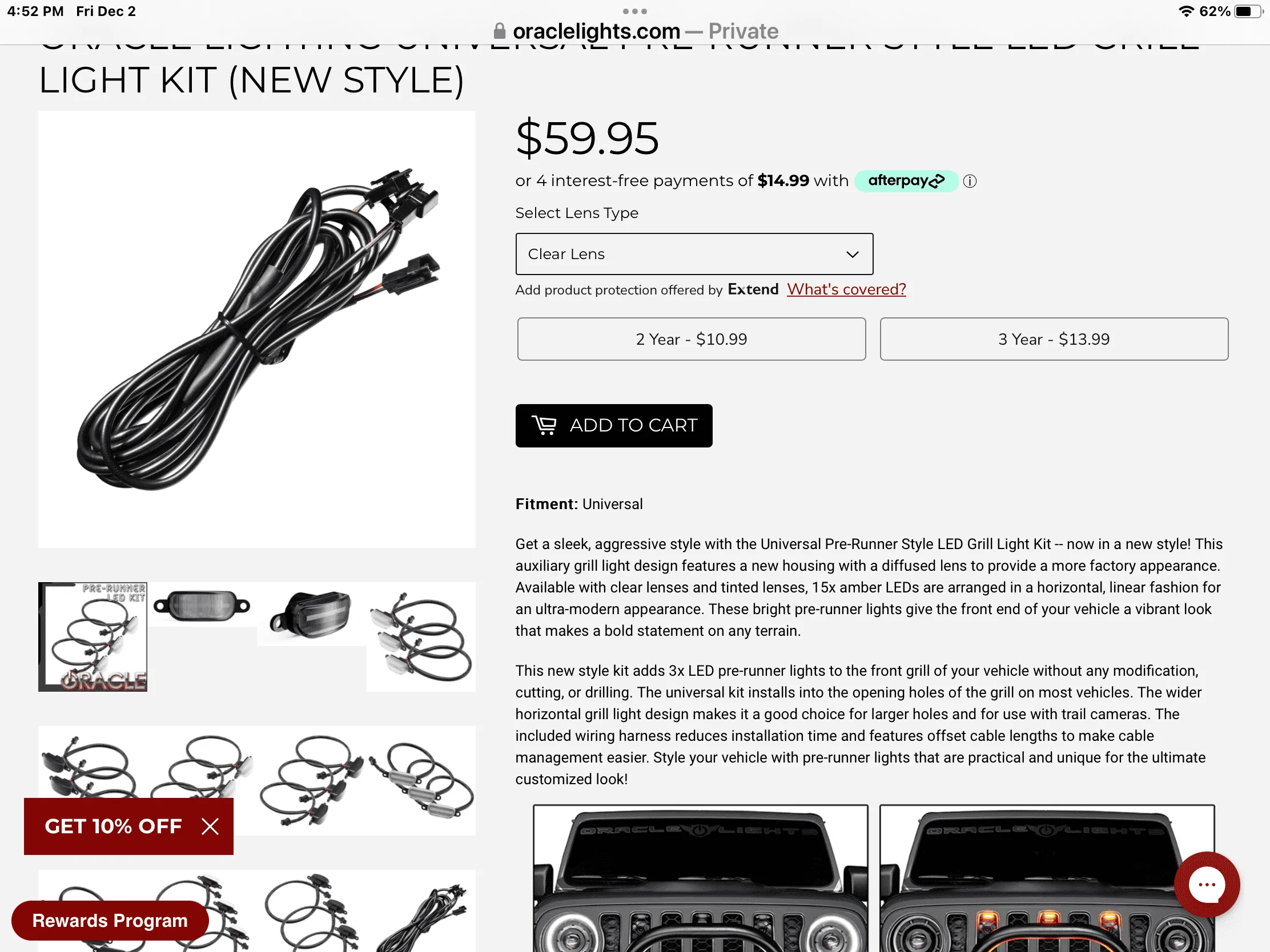 Ford Bronco Sport Raptor grill accent lights IMG_0670