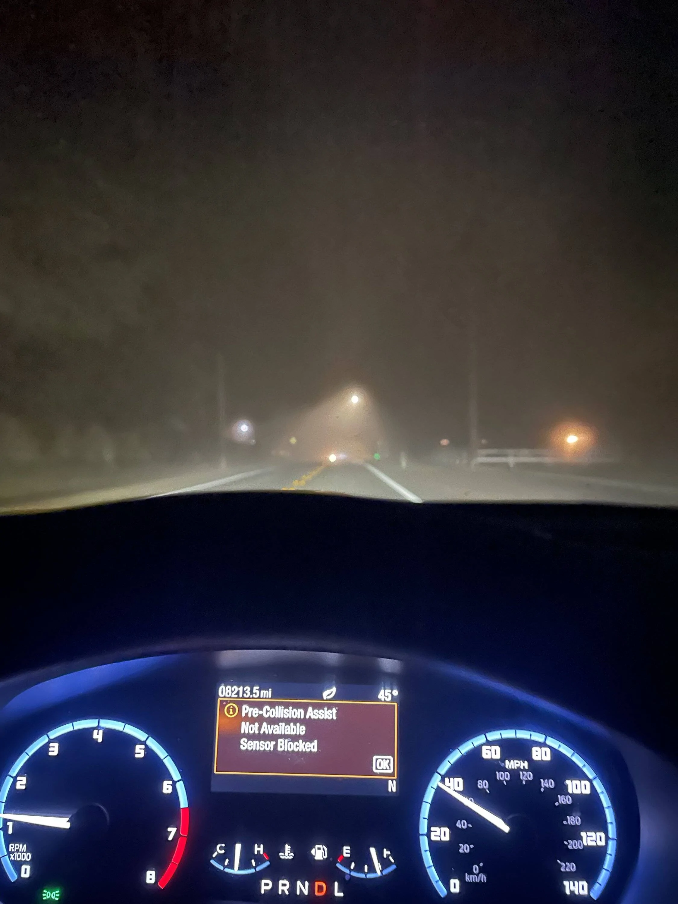 Ford Bronco Sport Fog affects precollision assist/front camera IMG_3296