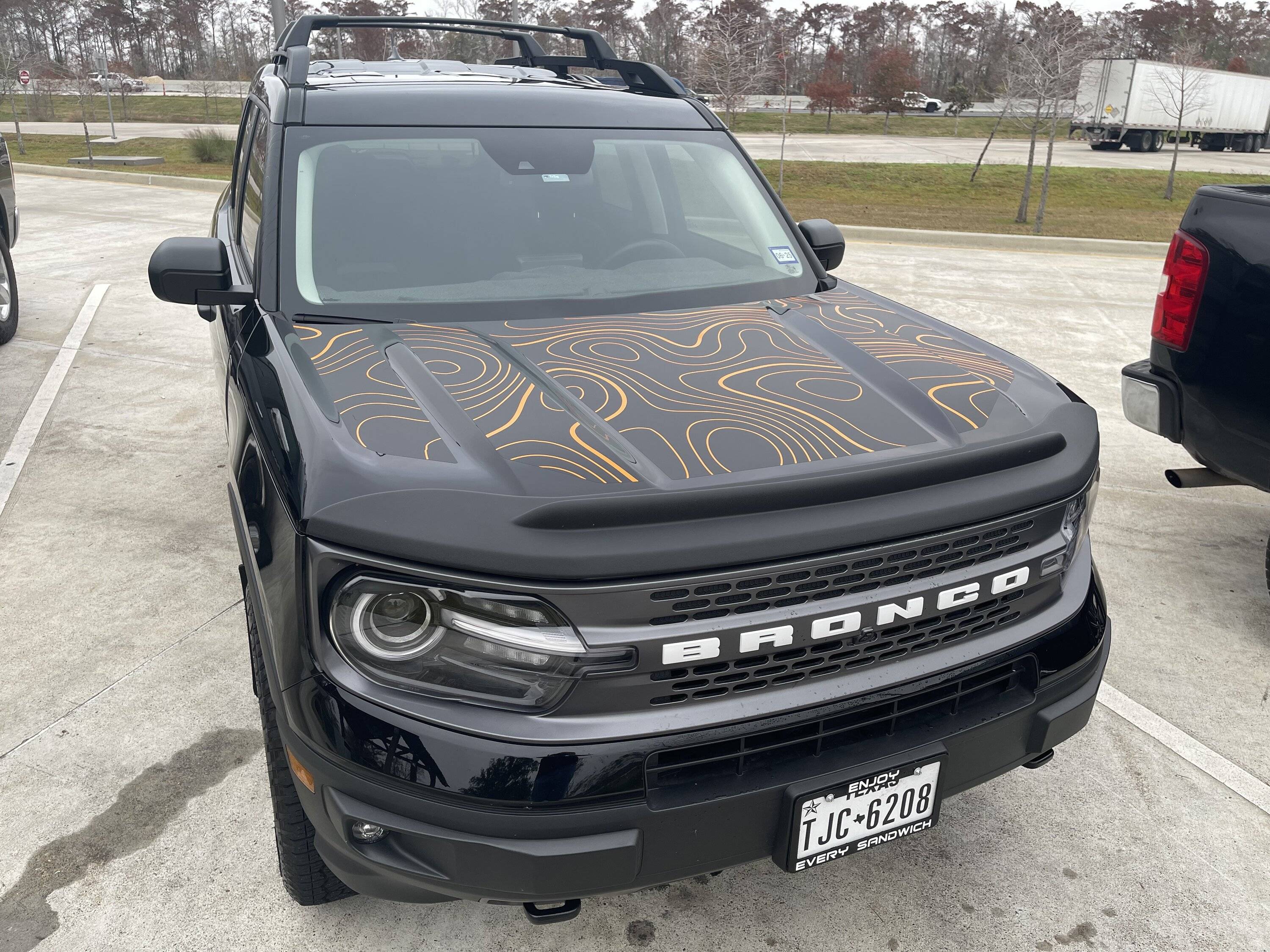 Ford Bronco Sport Additional outer hood graphics (from Underground Graphics) IMG_8841
