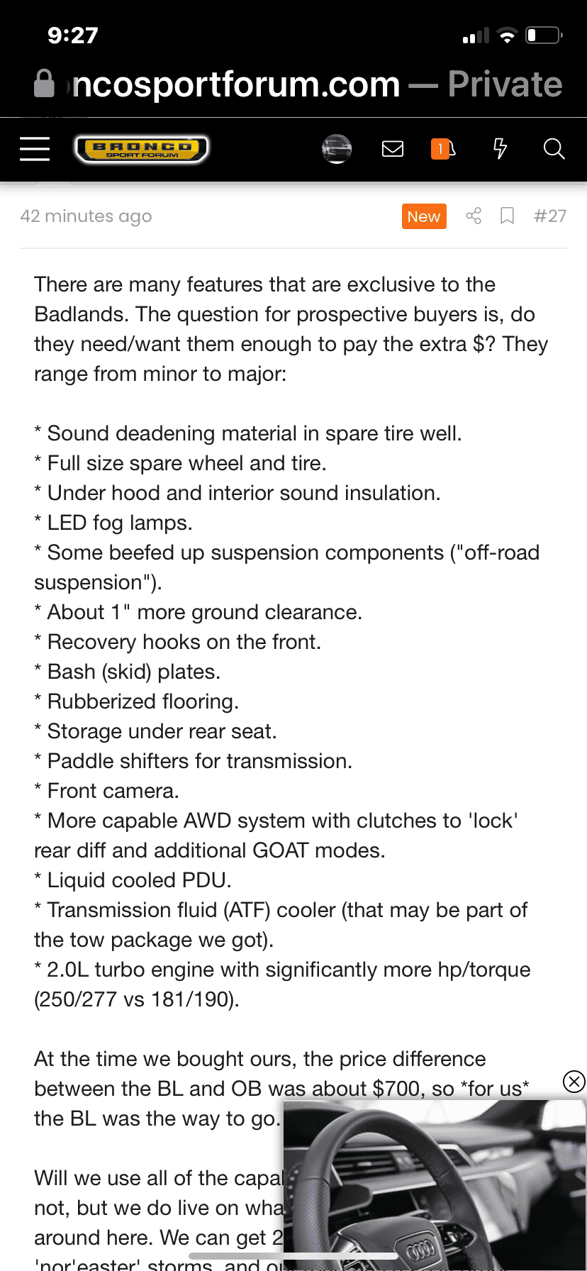 Ford Bronco Sport So many reviews start out like this...... IMG_0489