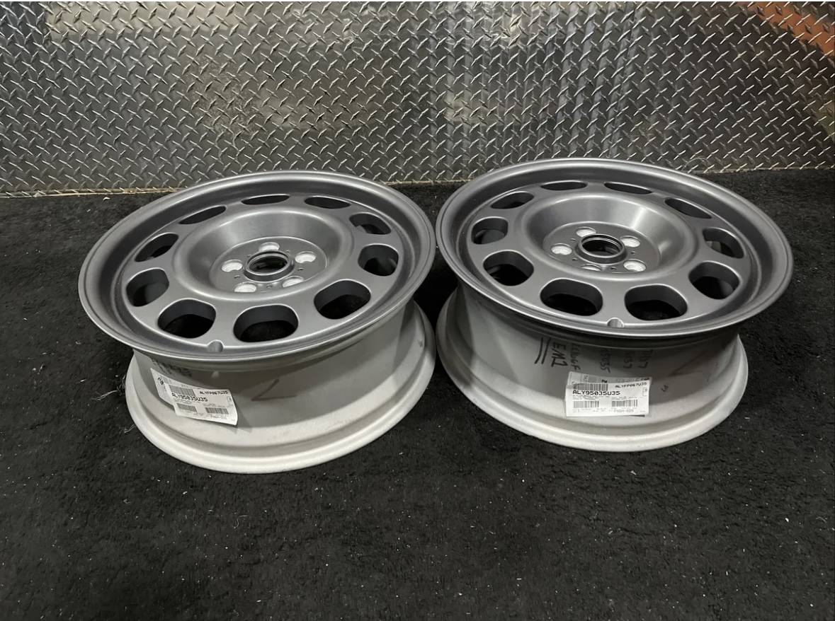 Ford Bronco Sport Pair of Bronco Sport Optional Badlands Wheels “Steelies” Style for Sale IMG_0939