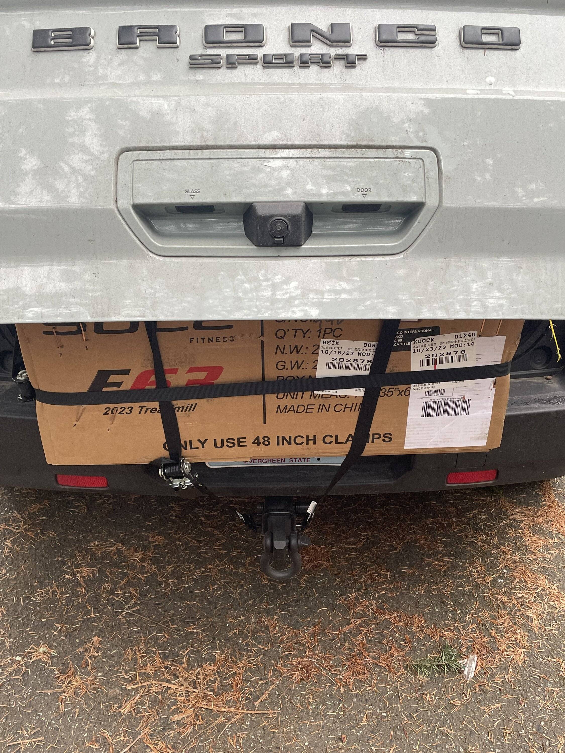 Ford Bronco Sport Moved a treadmill 👍 IMG_3449