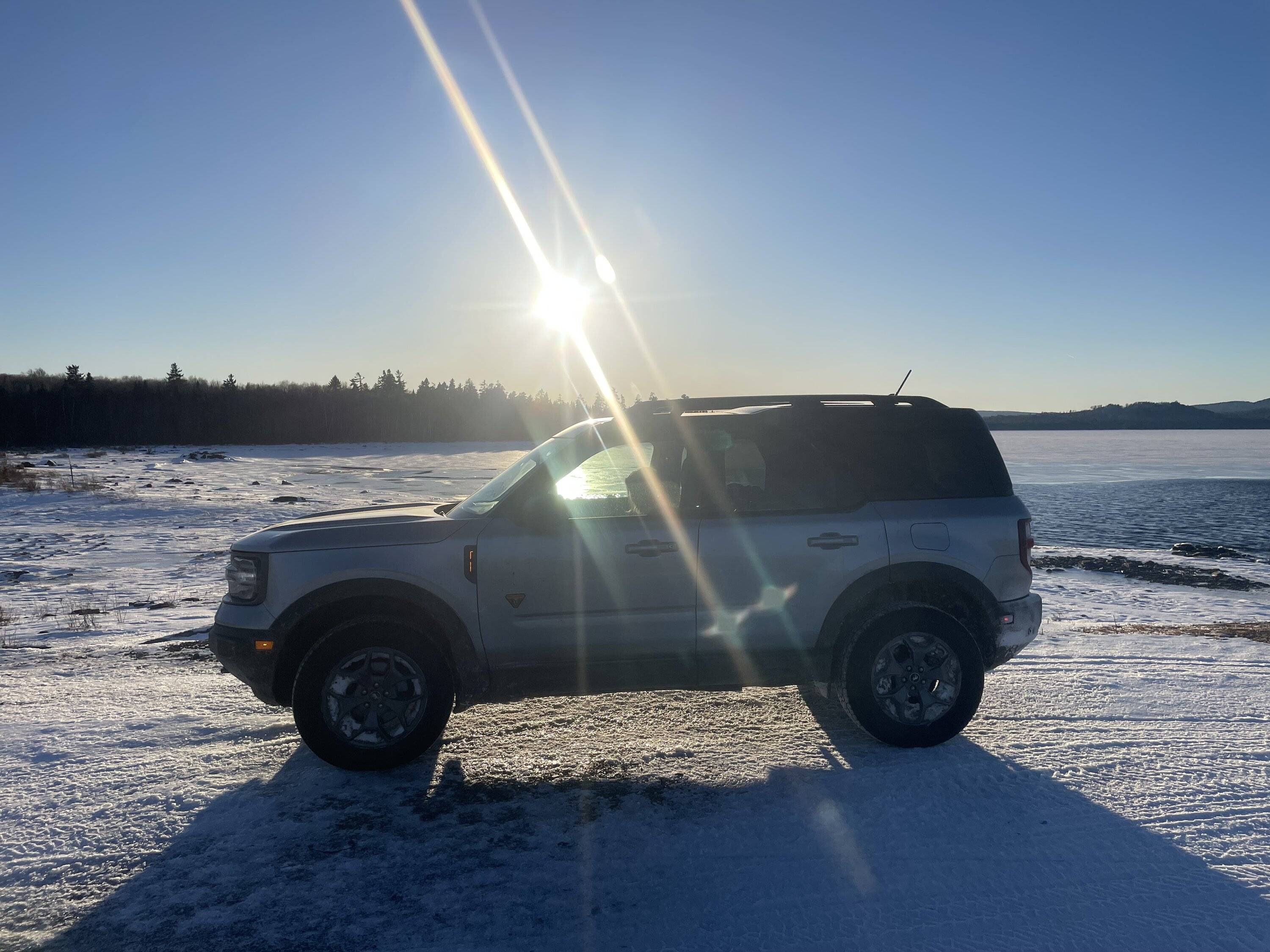 Ford Bronco Sport Winter 2024 Overlanding Trip in Bronco Sport Badlands - Skowhegan, Maine to Canadian Border IMG_6306