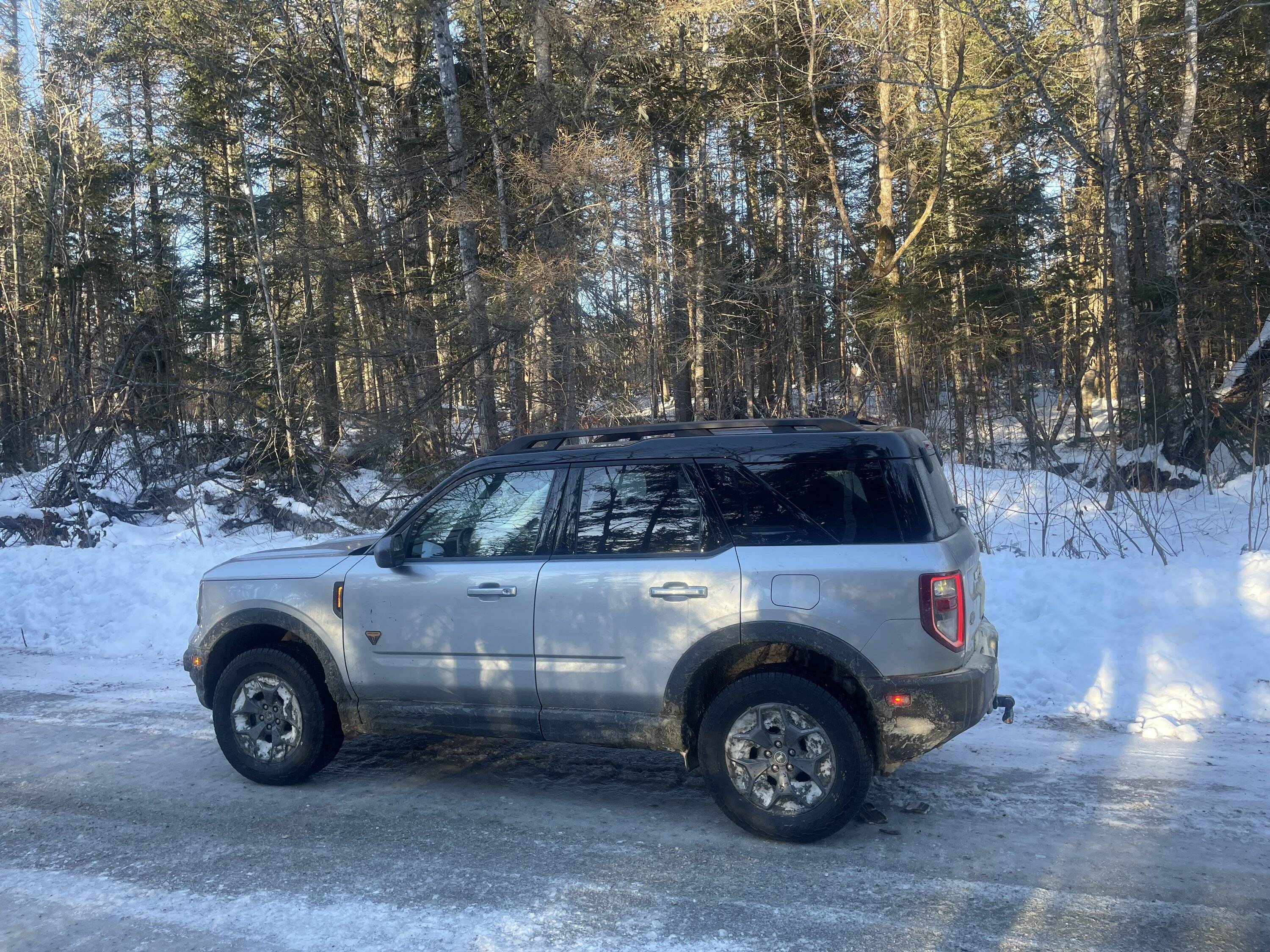 Ford Bronco Sport Winter 2024 Overlanding Trip in Bronco Sport Badlands - Skowhegan, Maine to Canadian Border IMG_6299