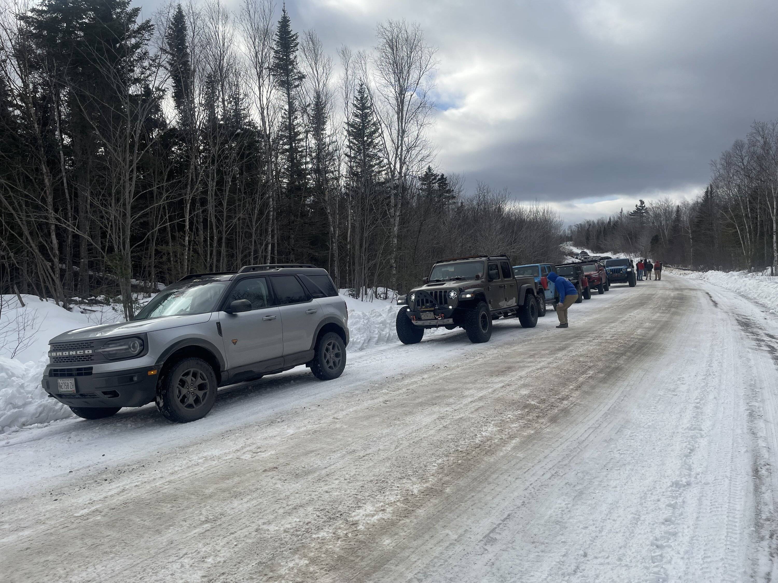 Ford Bronco Sport Winter 2024 Overlanding Trip in Bronco Sport Badlands - Skowhegan, Maine to Canadian Border IMG_6282